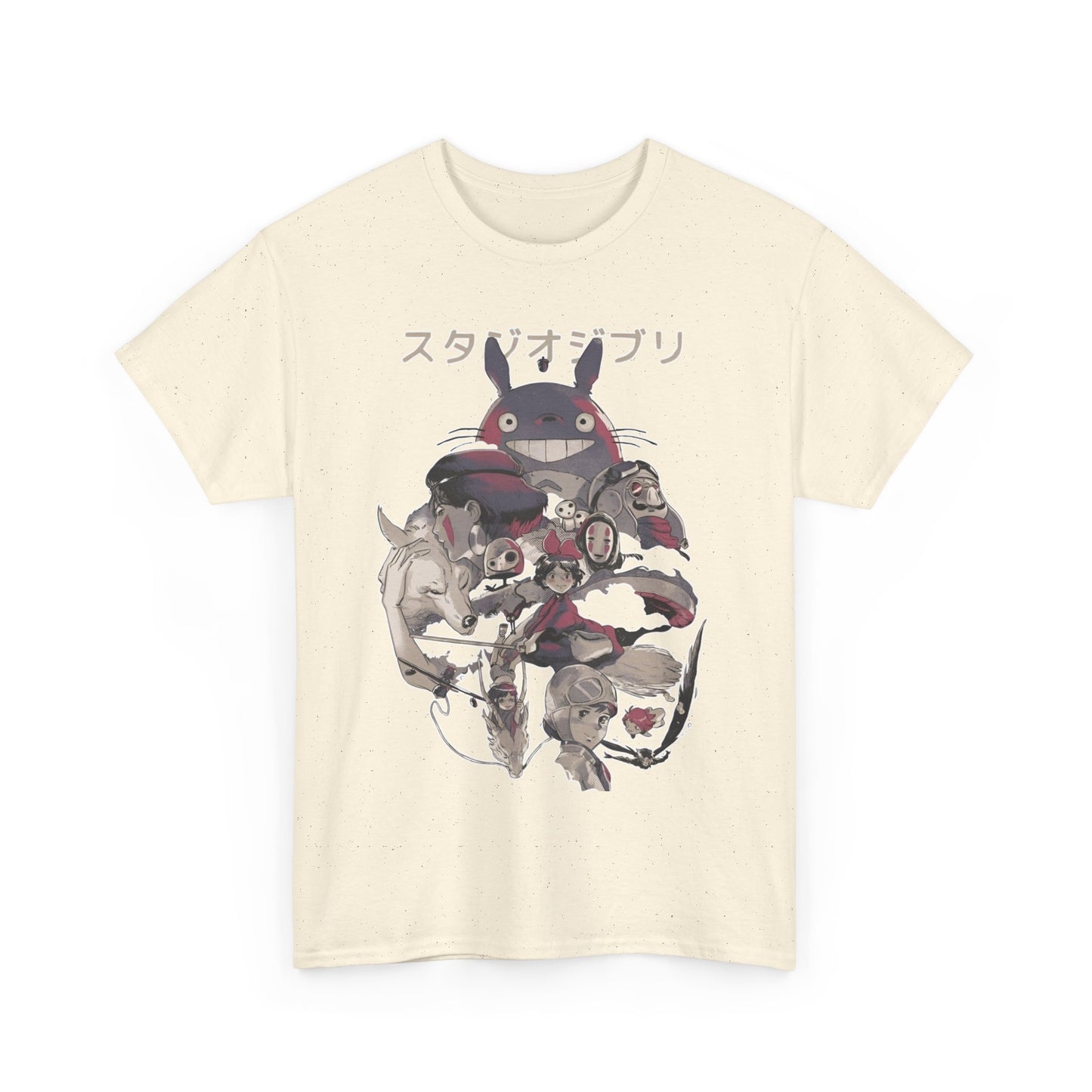 Totoro Ghibli Miyazaki T-Shirt – 100% Cotton Anime Tee for Fans