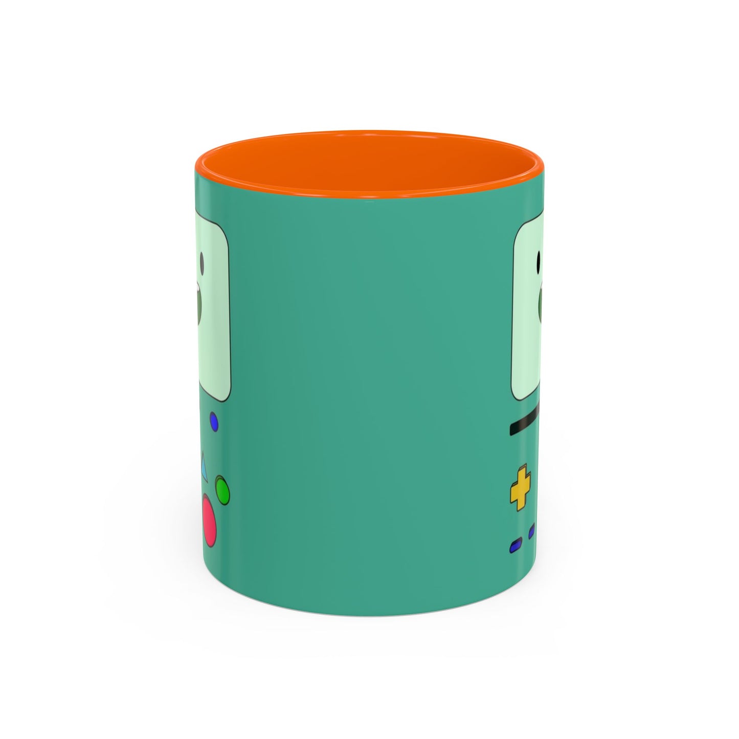 BMO Adventure Time Accent Handle Mug – Colorful Beemo Cup – 11oz & 15oz Ceramic Gift for Cartoon Fans