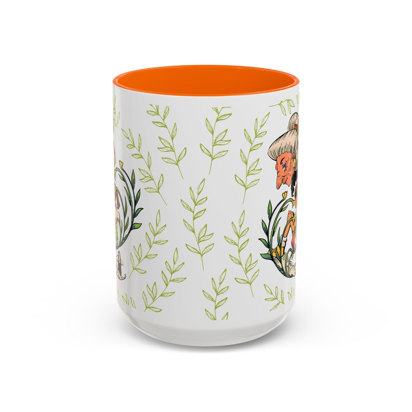 Spirited Away Chihiro Accent Mug – Studio Ghibli Coffee Cup with Colored Handle – 11oz & 15oz Ceramic Anime Gift