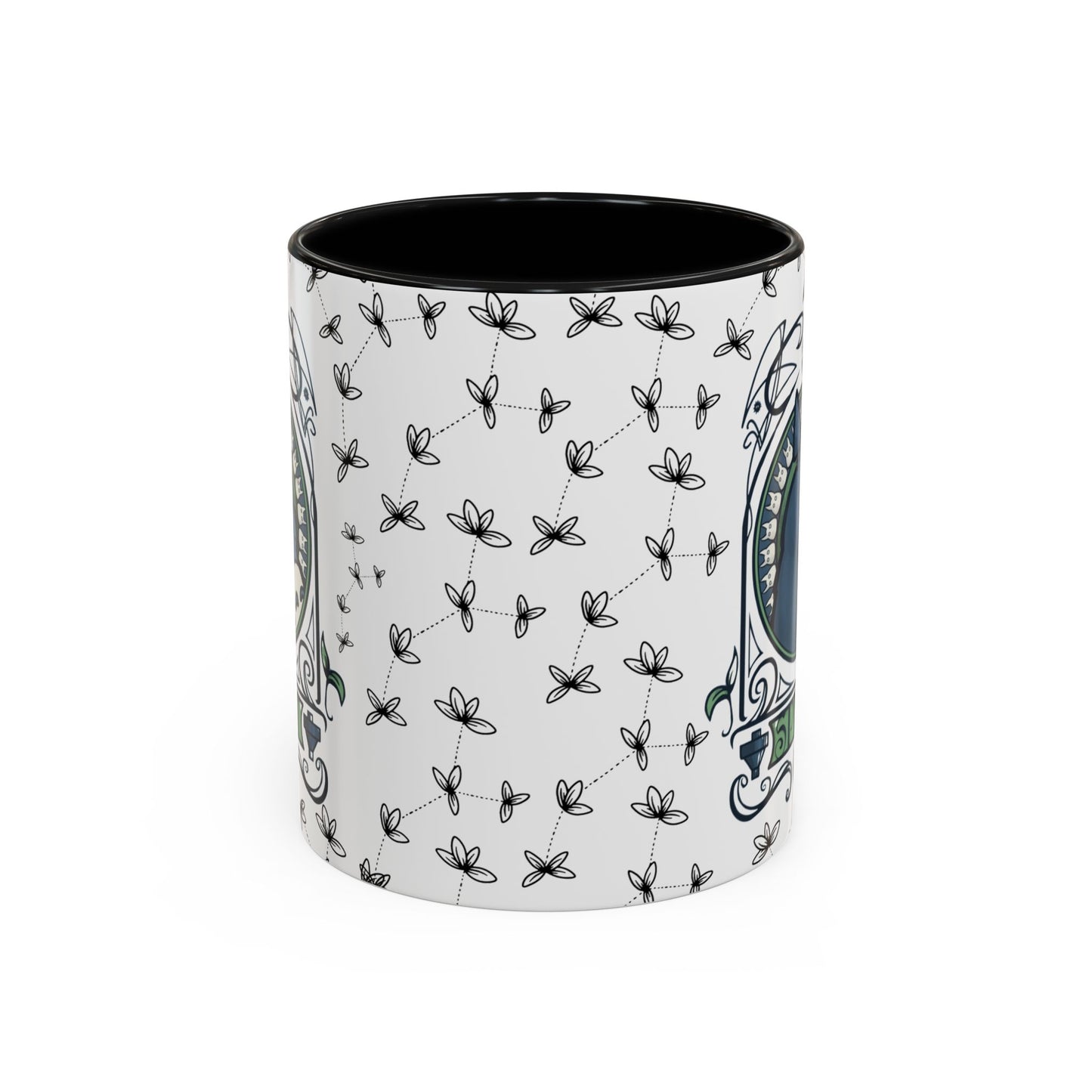 Totoro Spirited Ghibli Accent Handle Mug – 11oz & 15oz Anime Cup – Studio Ghibli Coffee Gift