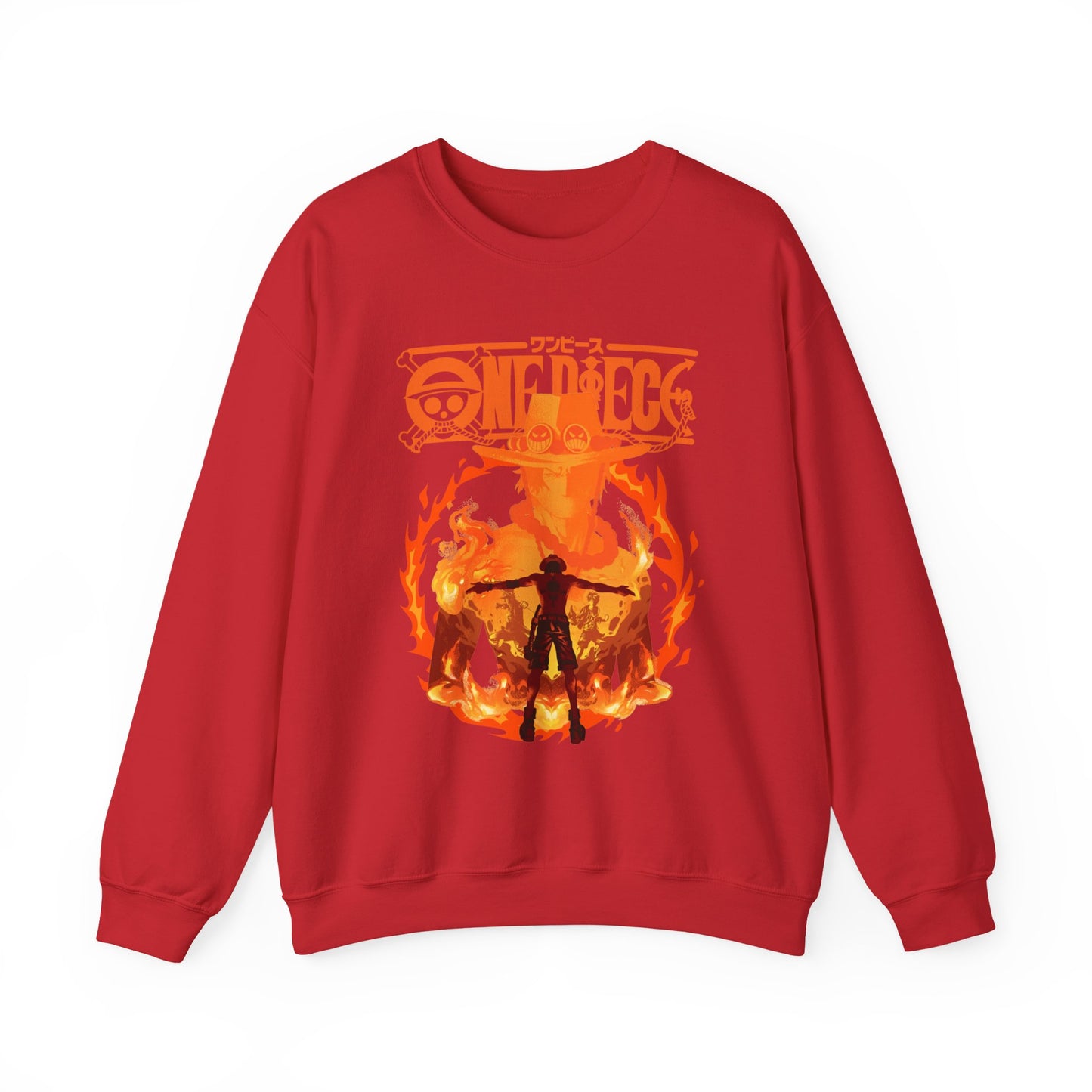 Portgas D. Ace Sweatshirt 100% Cotton – One Piece Anime Hoodie for Fans
