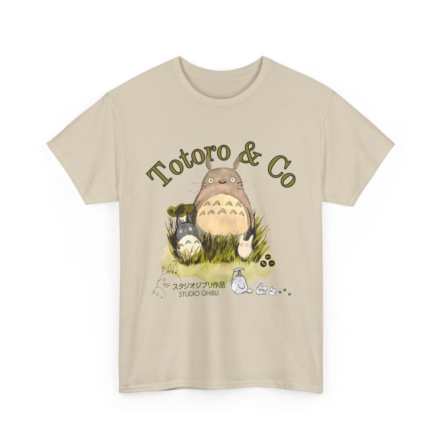 My Neighbor Totoro Ghibli T-Shirt 100% Cotton Anime Tee
