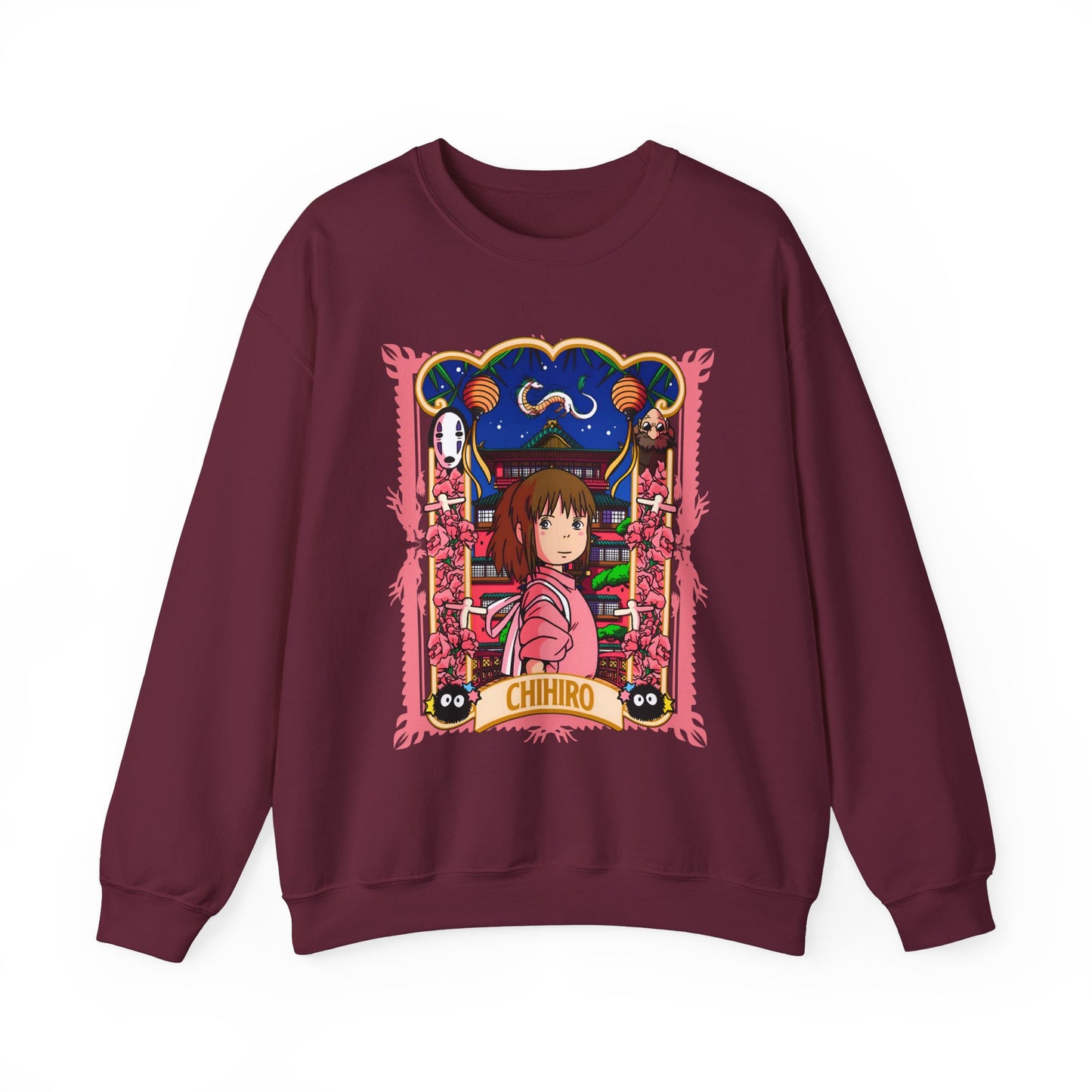 Spirited Away Chihiro Sweatshirt – 100% Cotton Studio Ghibli Pullover for Anime Fans