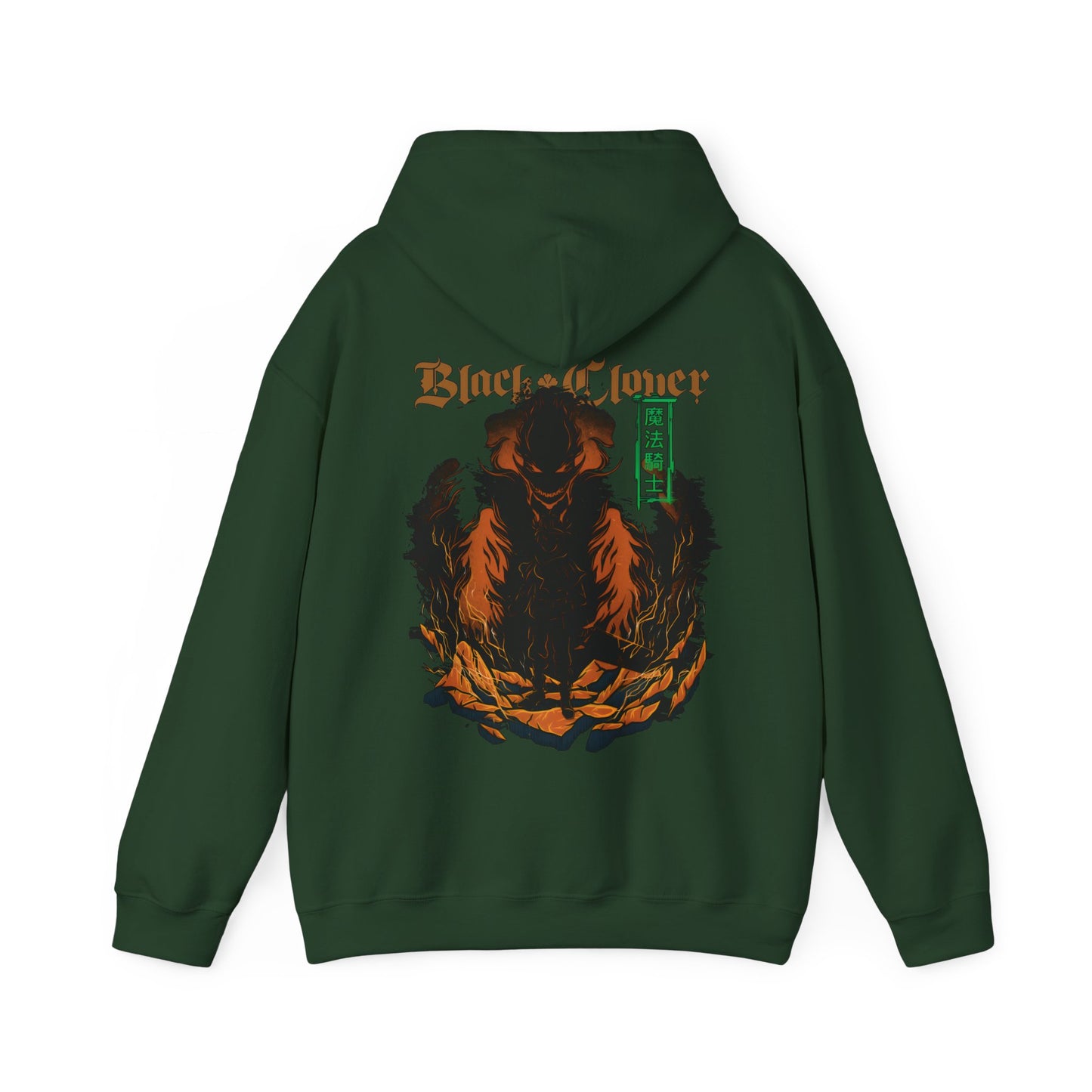 Black Clover Mythology Back Print Hoodie – 100% Cotton Anime Hoodie with Magical Symbols
