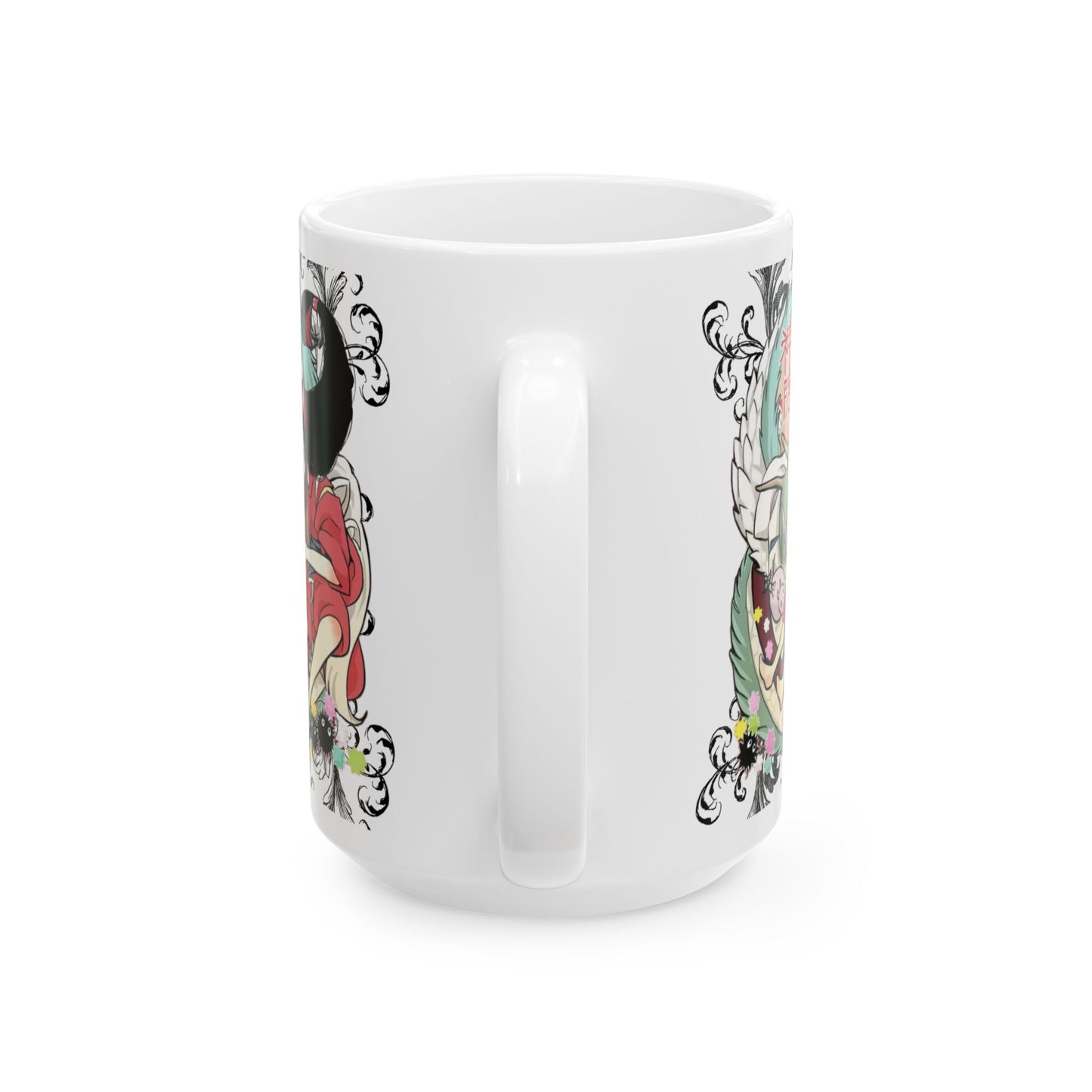 Spirited Away Cool Anime Mug – Studio Ghibli Ceramic Coffee Cup – 11oz & 15oz Gift for Anime Fans