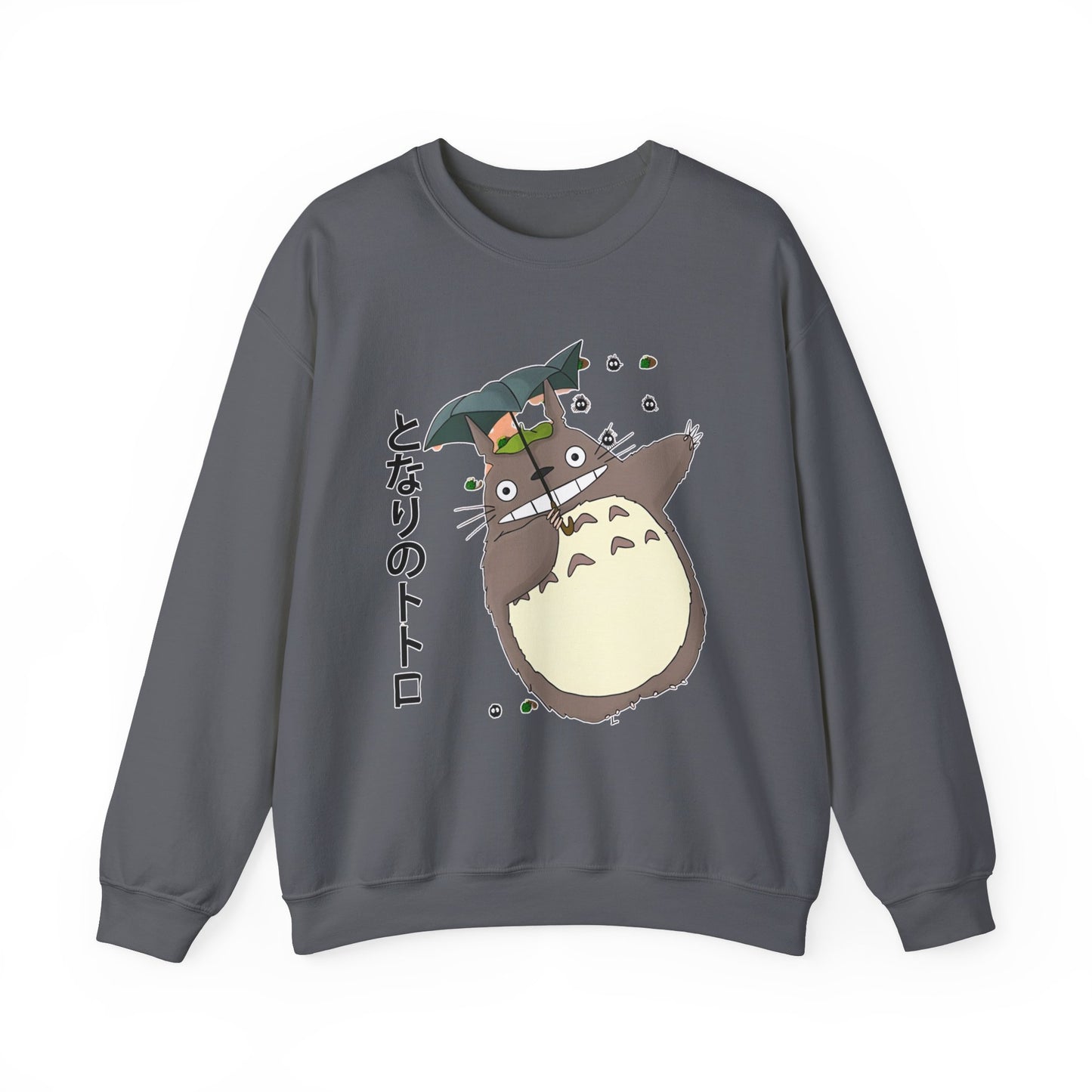 Totoro Funny Face Sweatshirt – 100% Cotton Cute Studio Ghibli Sweater for Anime Fans