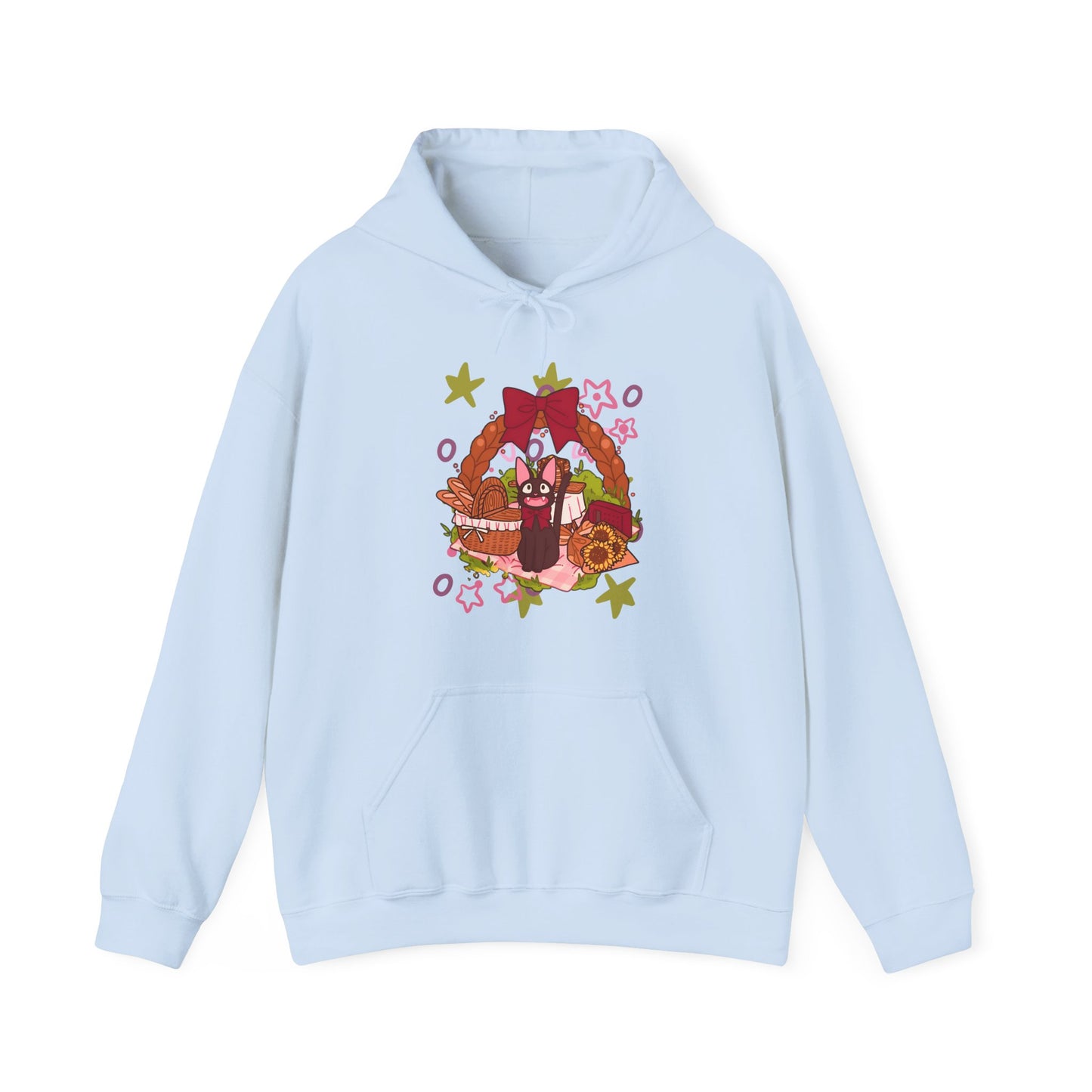 Jiji Cat Gift Hoodie – 100% Cotton Studio Ghibli Inspired Anime Hoodie for Fans