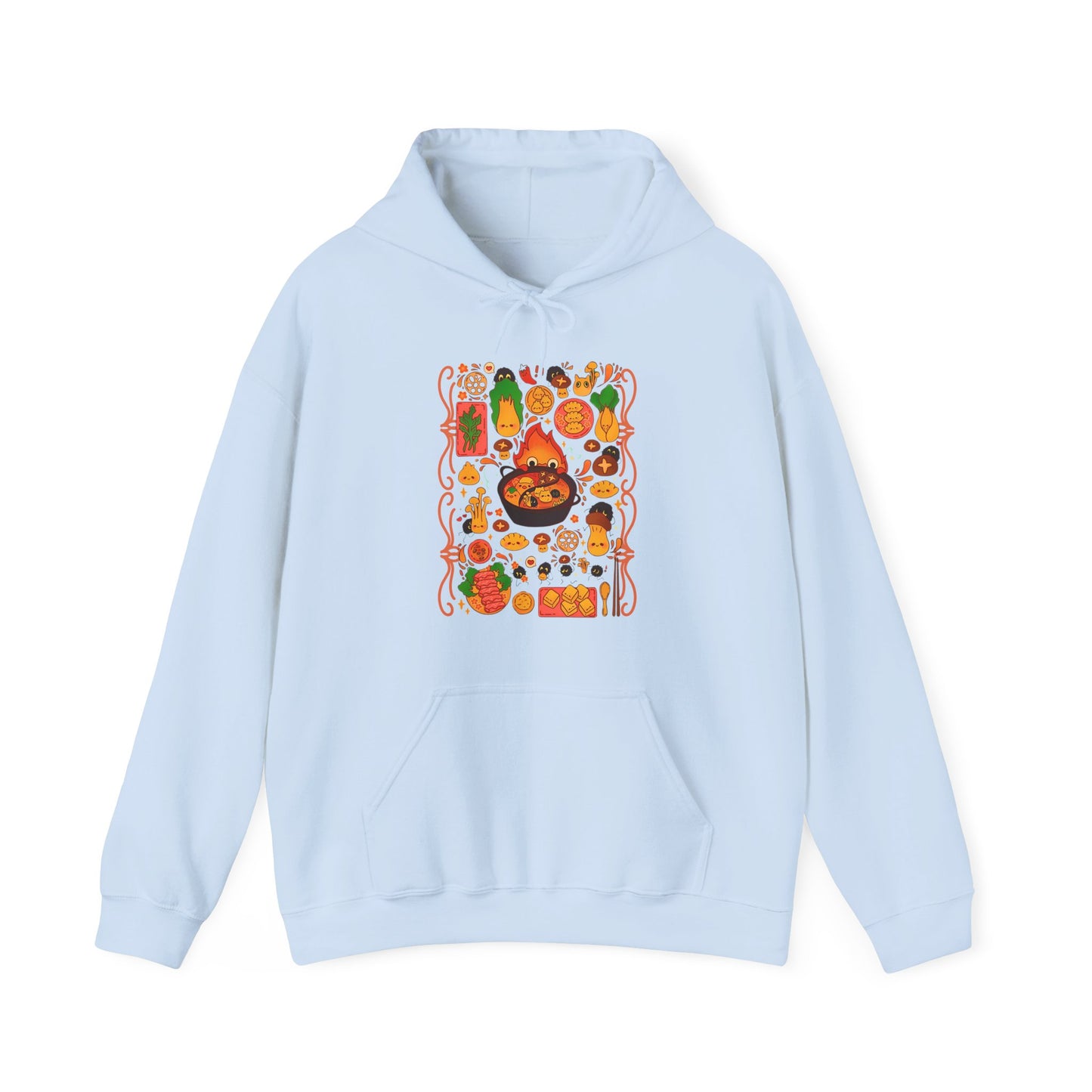Calcifer Breakfast Hoodie – 100% Cotton Studio Ghibli Hoodie from Howl’s Moving Castle