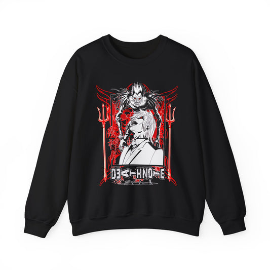Death Note Anime Sweatshirt – 100% Cotton Pullover Featuring Light, L & Ryuk