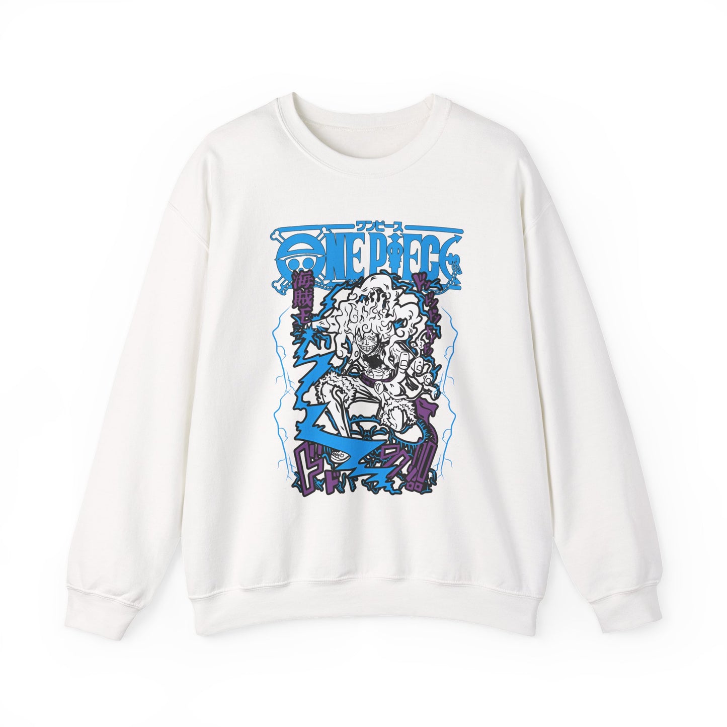 Luffy Gear Sweatshirt – 100% Cotton One Piece Crewneck | Gear 5 Anime Pullover