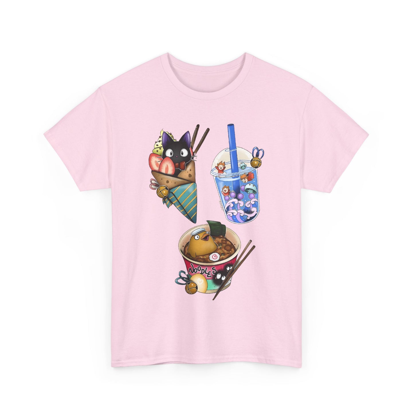 Ghibli Kawaii T-Shirt – Cute Studio Ghibli Shirt 100% Cotton Anime Tee for Fans
