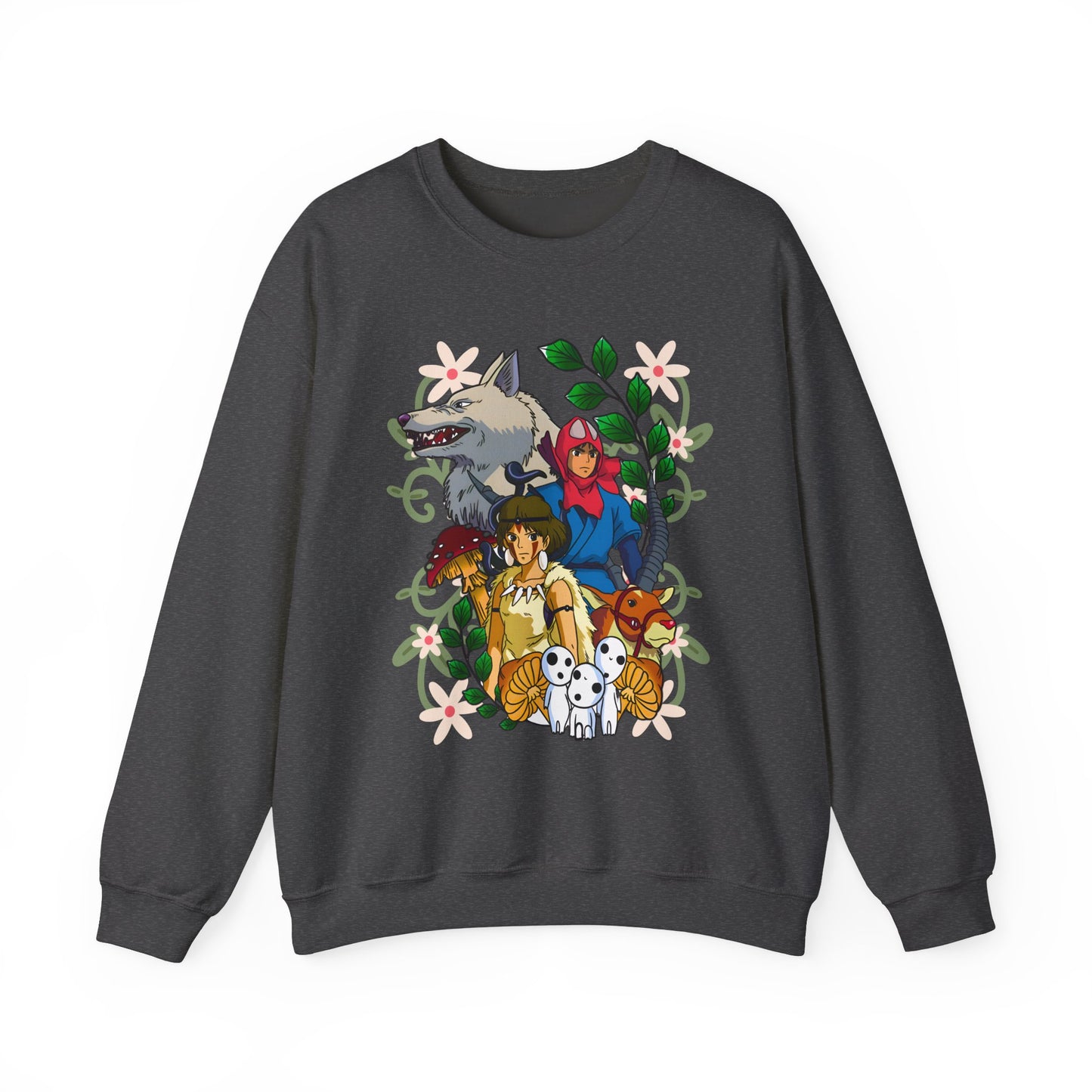 Princess Mononoke Art Cover Sweatshirt – 100% Cotton Studio Ghibli Anime Pullover