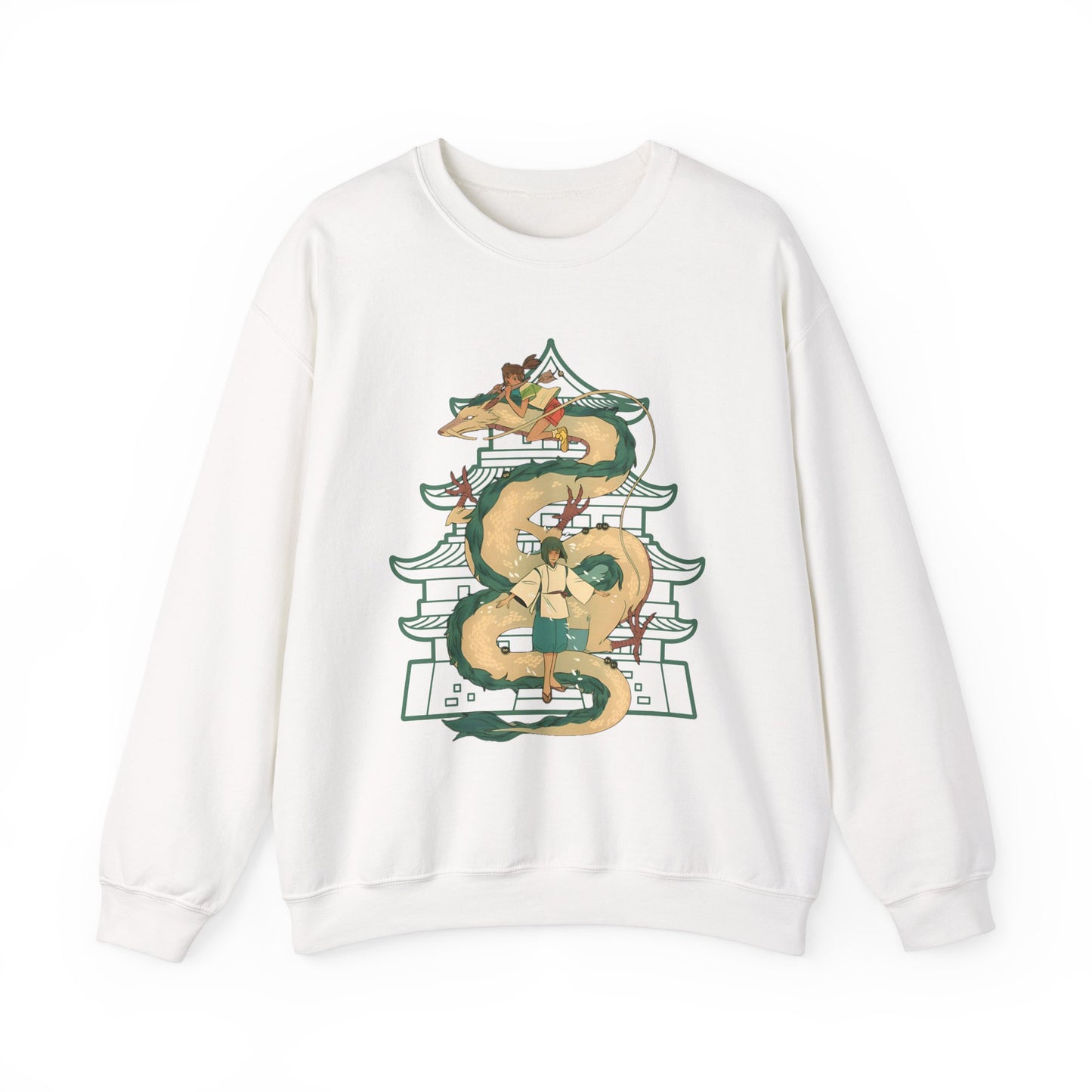 Haku Spirited Away Sweatshirt – 100% Cotton Studio Ghibli Anime Pullover for Fans