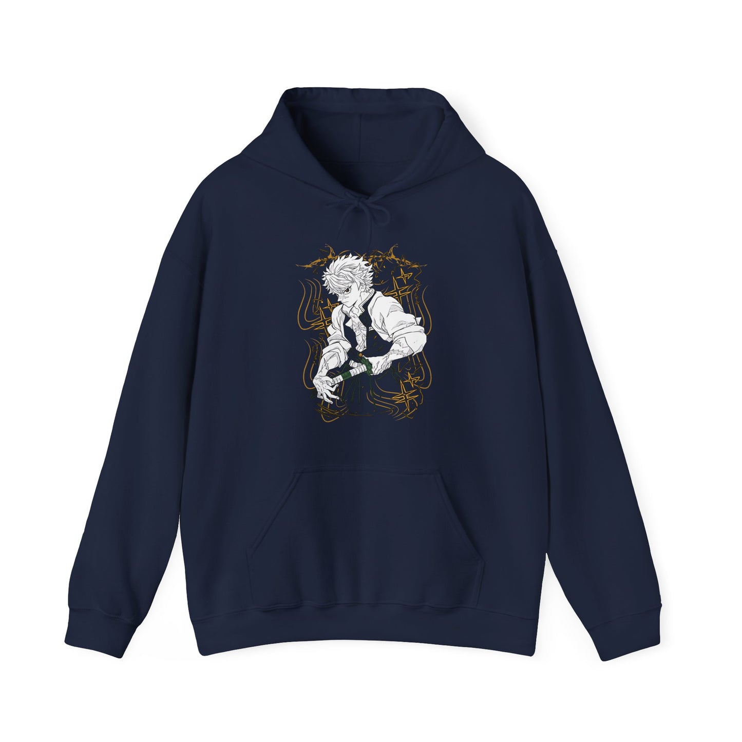 Sanemi Shinazugawa Demon Slayer Hoodie – 100% Cotton Anime Streetwear for Kimetsu no Yaiba Fans