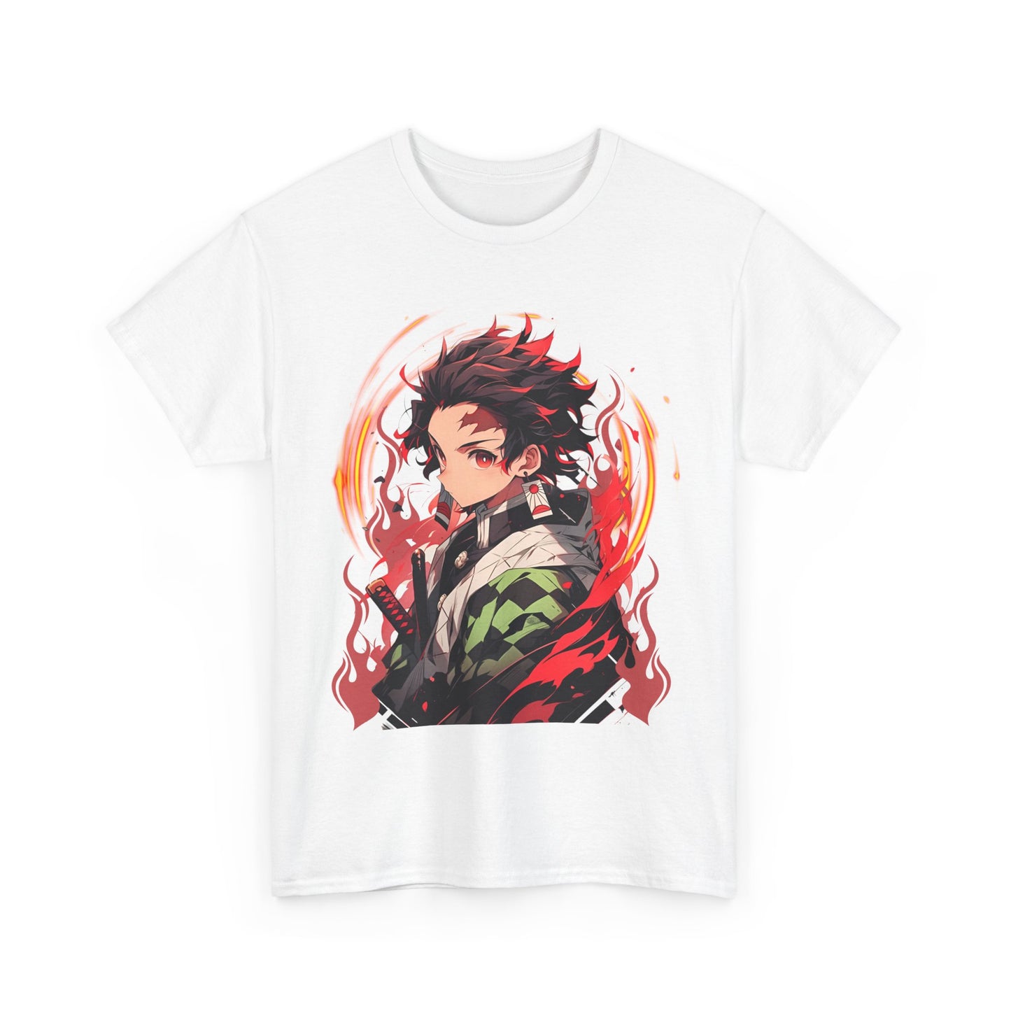 Tanjiro Kamado Demon Slayer T-Shirt – 100% Cotton Anime Tee for Kimetsu no Yaiba Fans