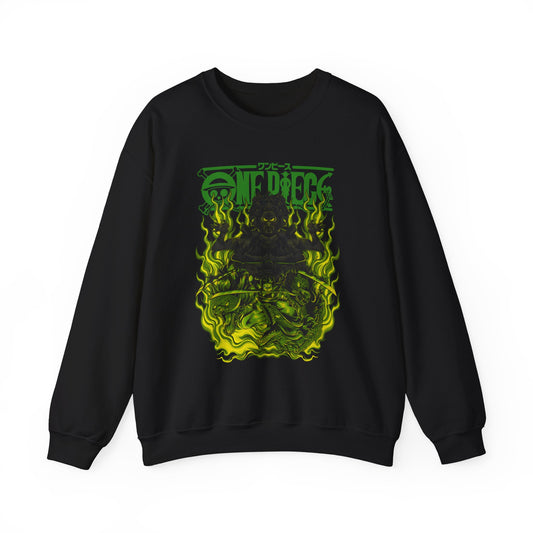 Roronoa Zoro One Piece Sweatshirt – 100% Cotton Anime Pullover for Swordsman Fans