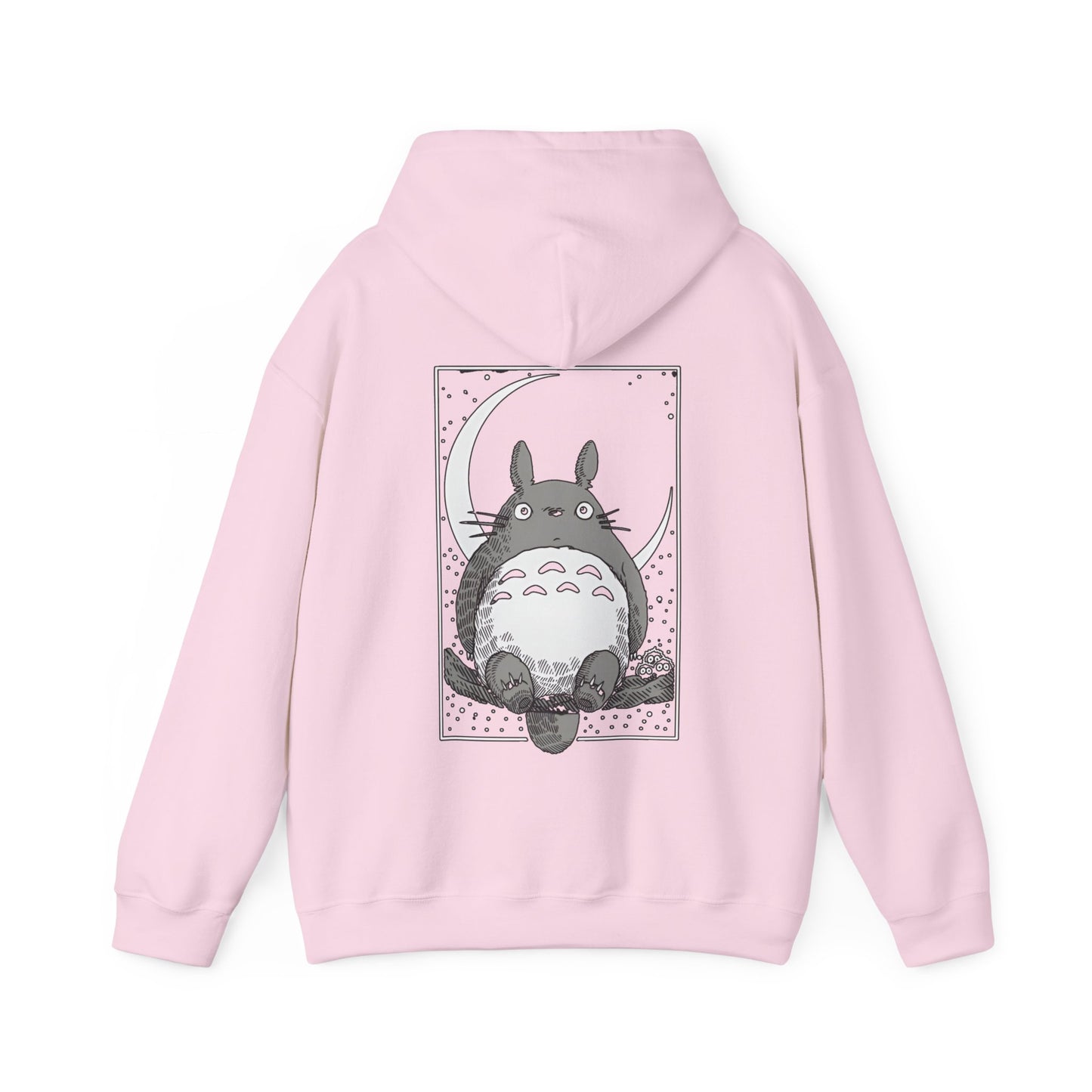 Totoro Night Dreams Back Print Hoodie – 100% Cotton Studio Ghibli Sweatshirt for Anime Lovers