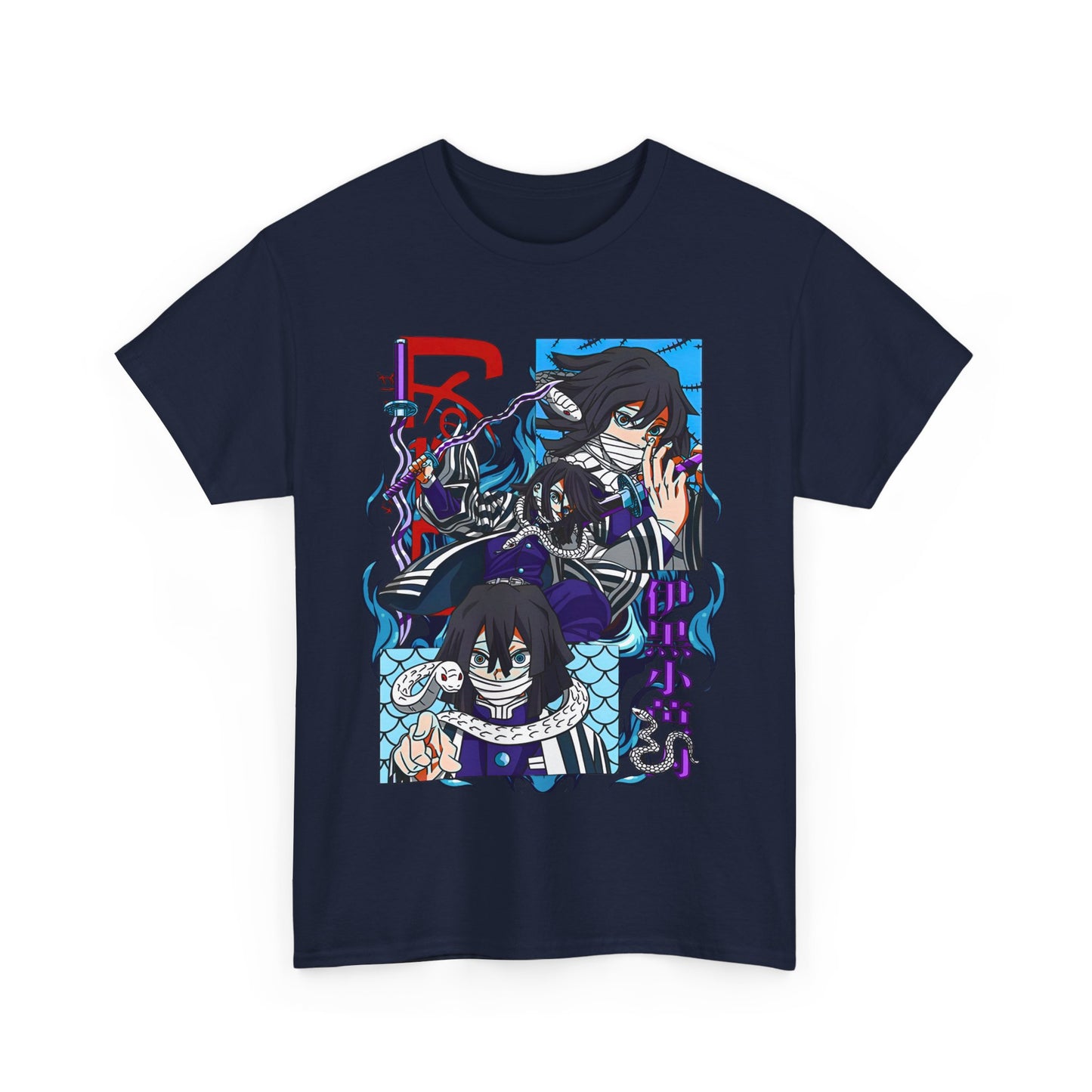 Obanai Iguro Demon Slayer T-Shirt – 100% Cotton Anime Shirt Featuring the Serpent Hashira
