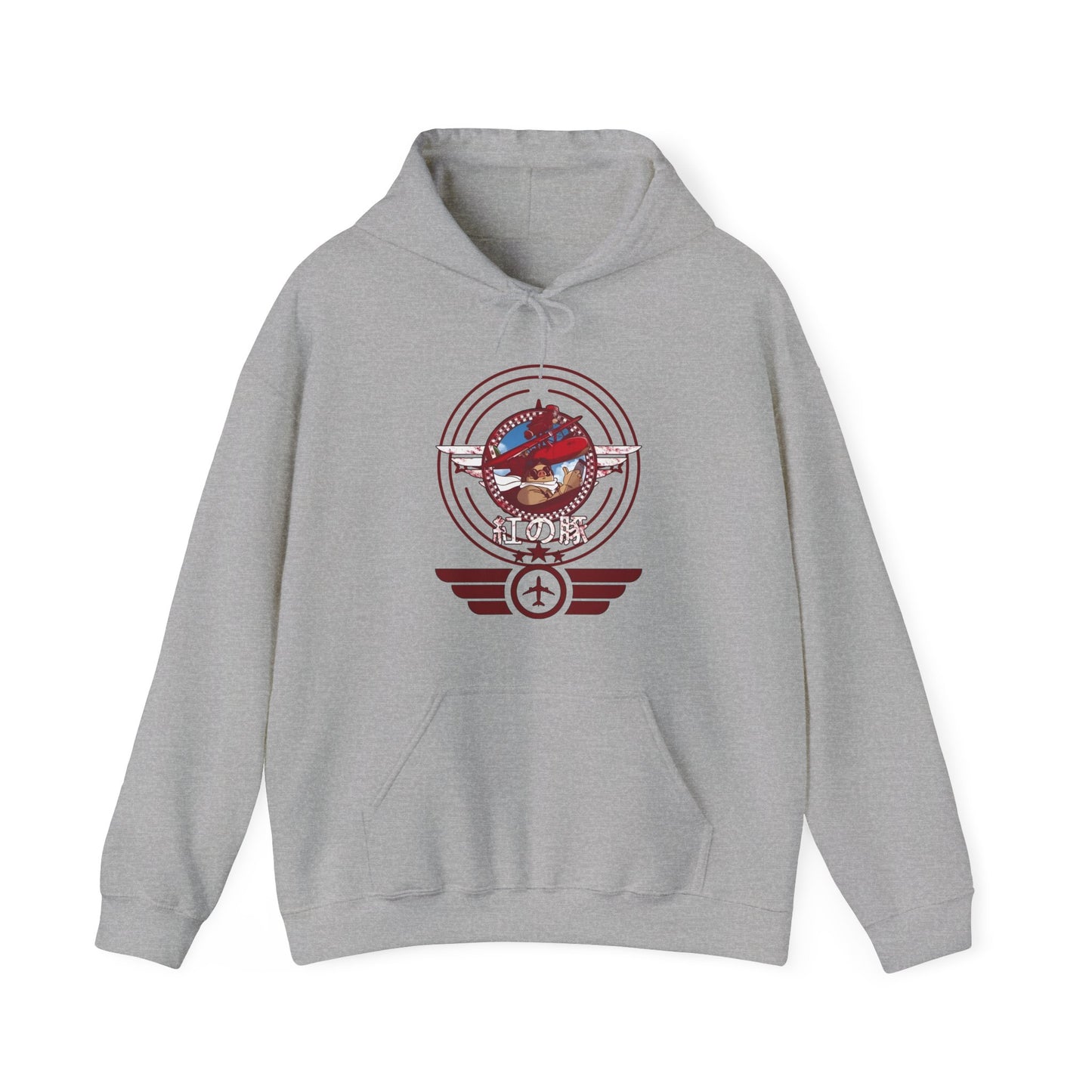 Porco Rosso Aviator Hoodie – 100% Cotton Studio Ghibli Pilot Anime Sweatshirt