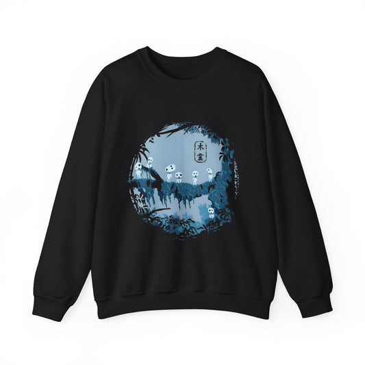 Kodama Tree Forest Sweatshirt – 100% Cotton Studio Ghibli Pullover Inspired by Princess Mononoke