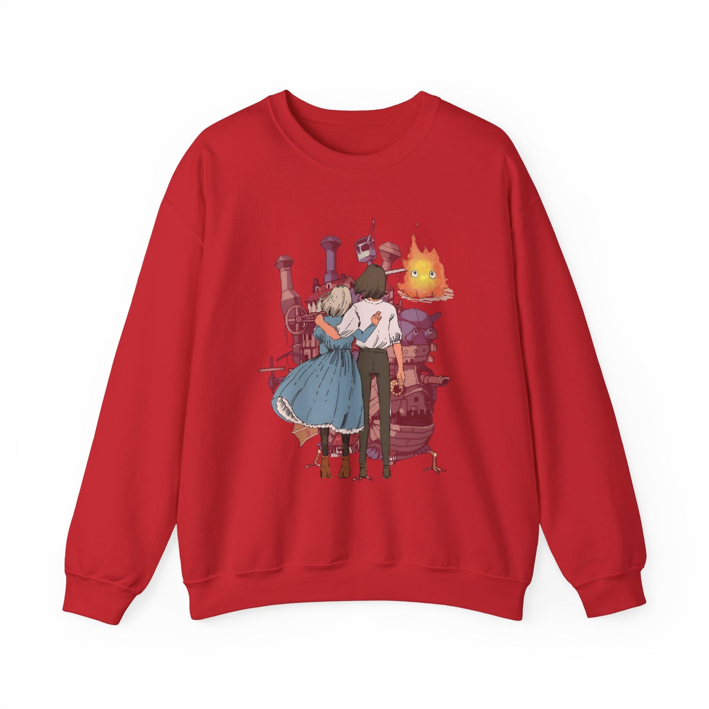 Howl's Moving Castle Love Sweatshirt – 100% Cotton Studio Ghibli Anime Sweatshirt