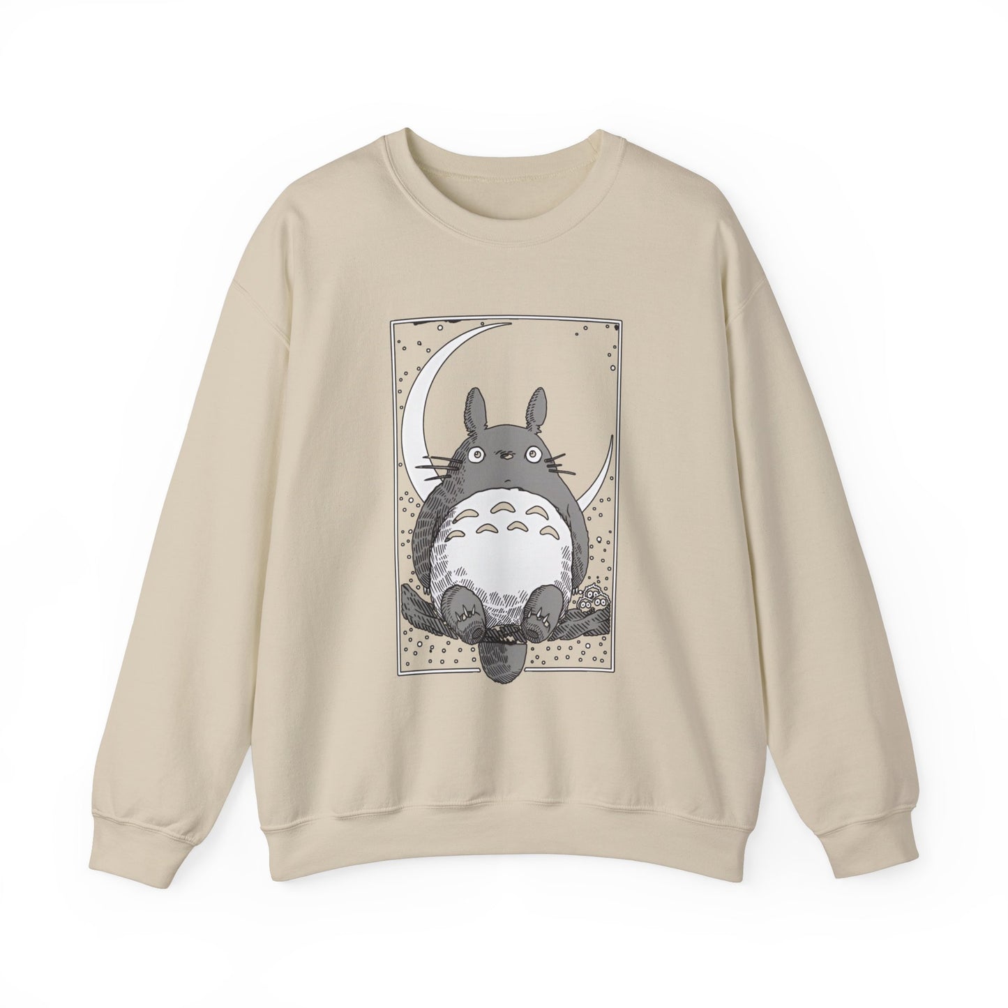 Totoro Night Dreams Sweatshirt – Cozy 100% Cotton Studio Ghibli Pullover for Anime Lovers