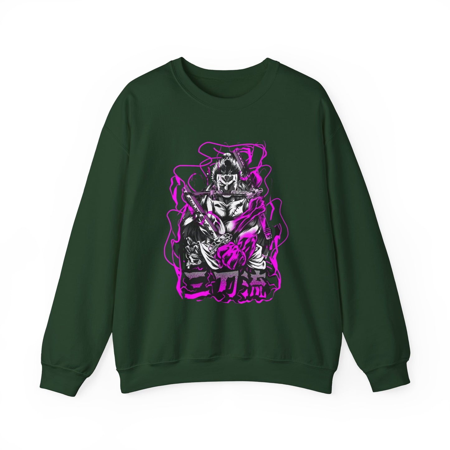 Roronoa Zoro Sweatshirt – 100% Cotton One Piece Anime Pullover for Fans