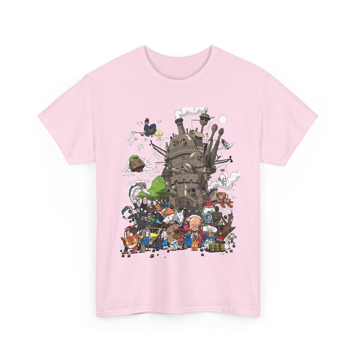 All Ghibli Characters T-Shirt – 100% Cotton Anime Fan Tee