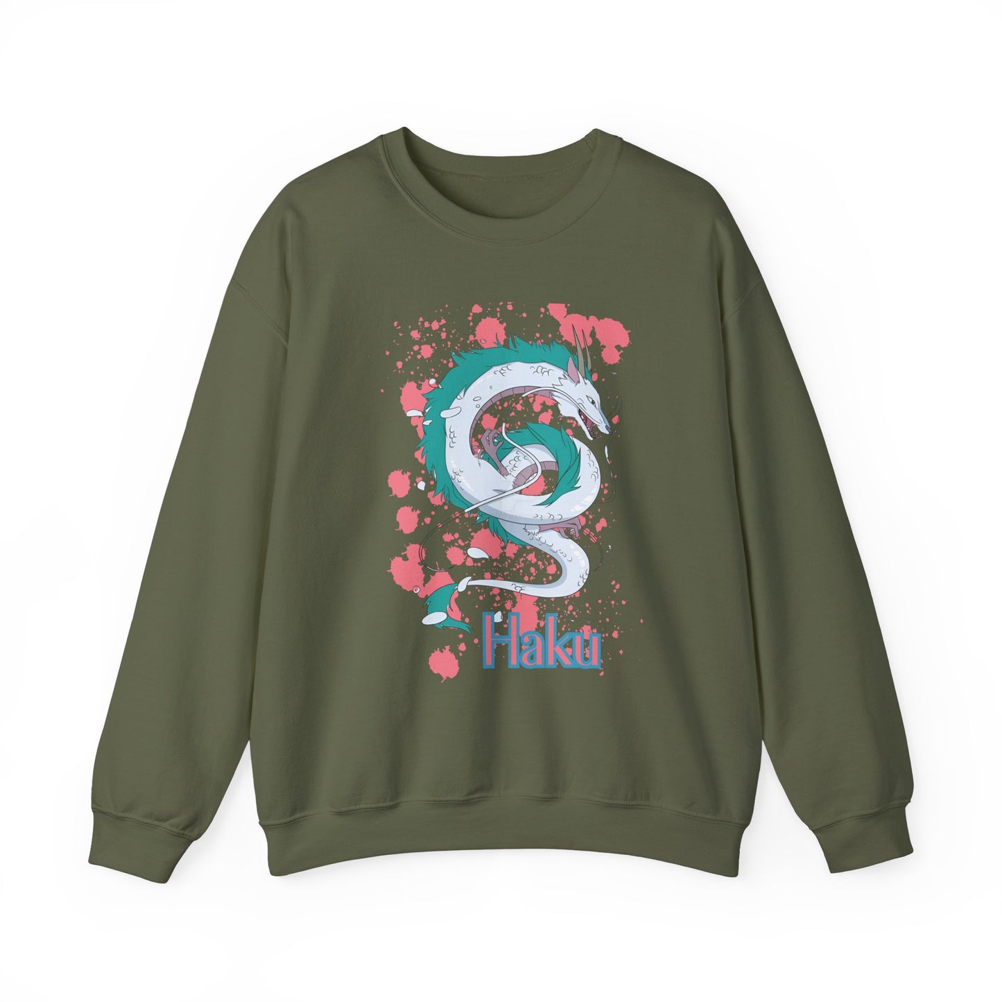 Haku Spirited Away Sweatshirt – 100% Cotton Studio Ghibli Dragon Spirit Pullover