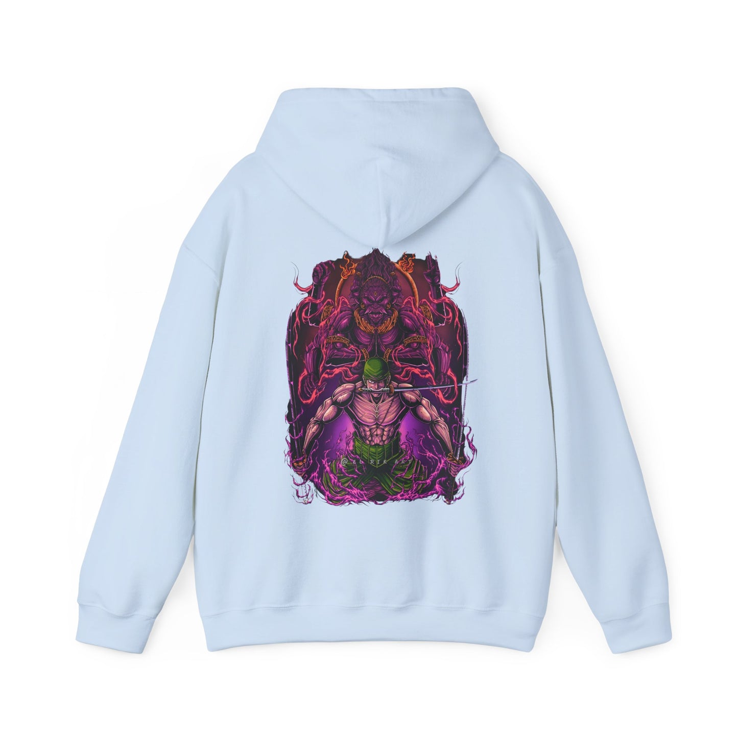 Roronoa Zoro Back Print Hoodie – 100% Cotton One Piece Anime Streetwear
