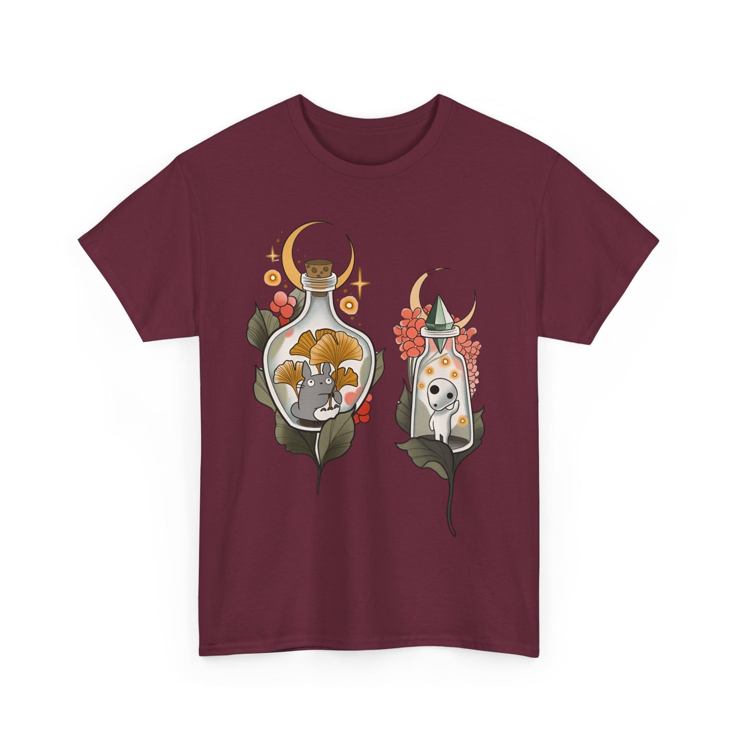 Ghibli Totoro Kodama Funny T-Shirt | 100% Cotton Studio Ghibli Anime Tee