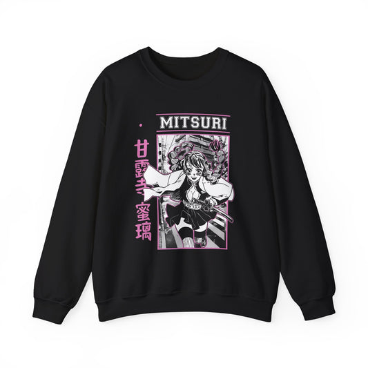 Mitsuri Kanroji Demon Slayer Sweatshirt – 100% Cotton Anime Love Hashira Pullover