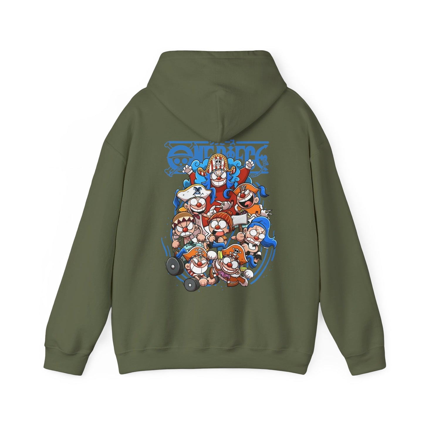 Buggy the Star Clown Back Print Hoodie – 100% Cotton One Piece Anime Streetwear