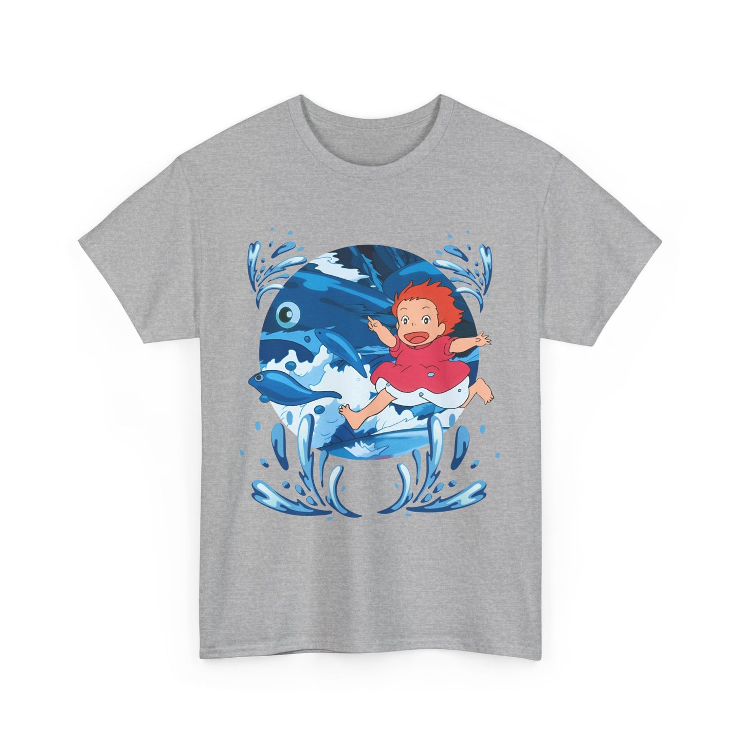 Ponyo Studio Ghibli T-Shirt – 100% Cotton Anime Tee for Ghibli Fans