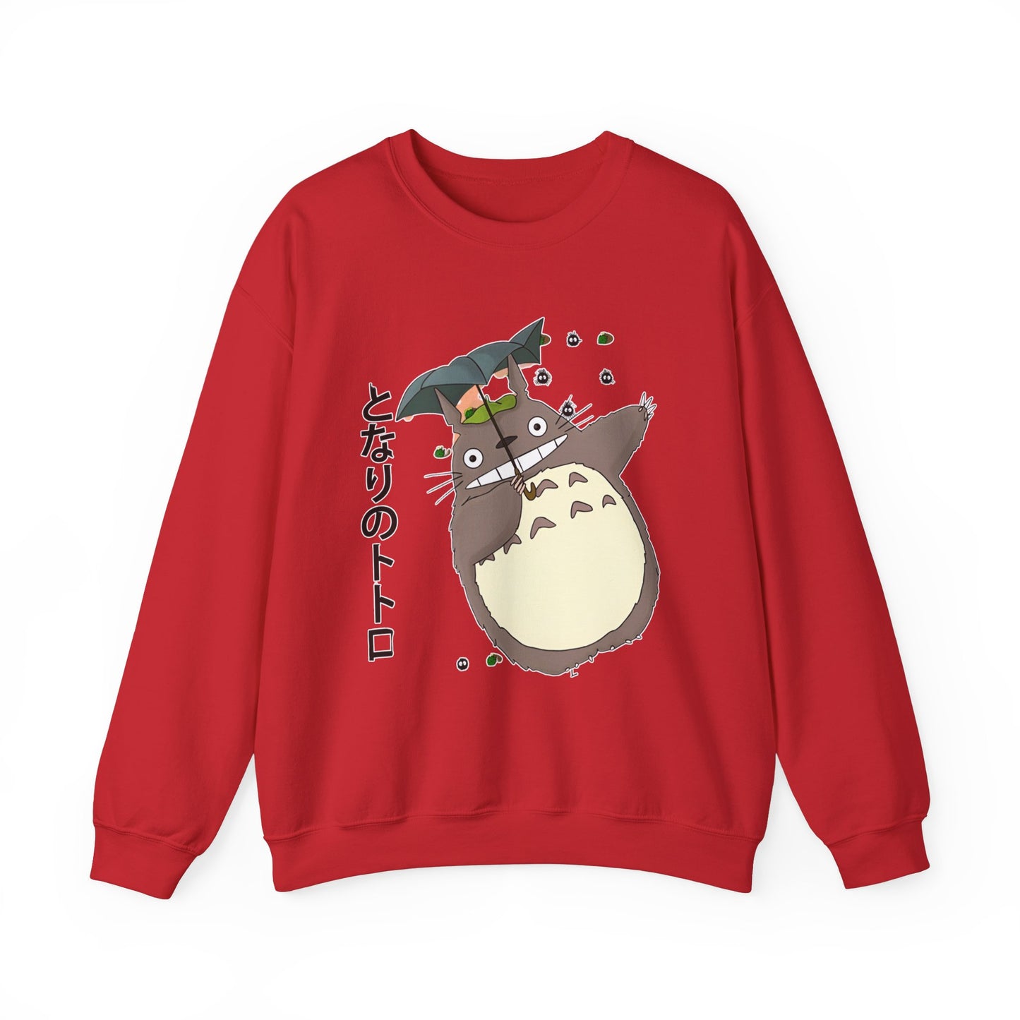 Totoro Funny Face Sweatshirt – 100% Cotton Cute Studio Ghibli Sweater for Anime Fans