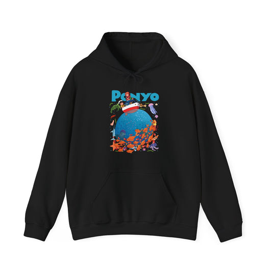 Ponyo and Sosuke Boat Adventure Hoodie – 100% Cotton Studio Ghibli Inspired Pullover
