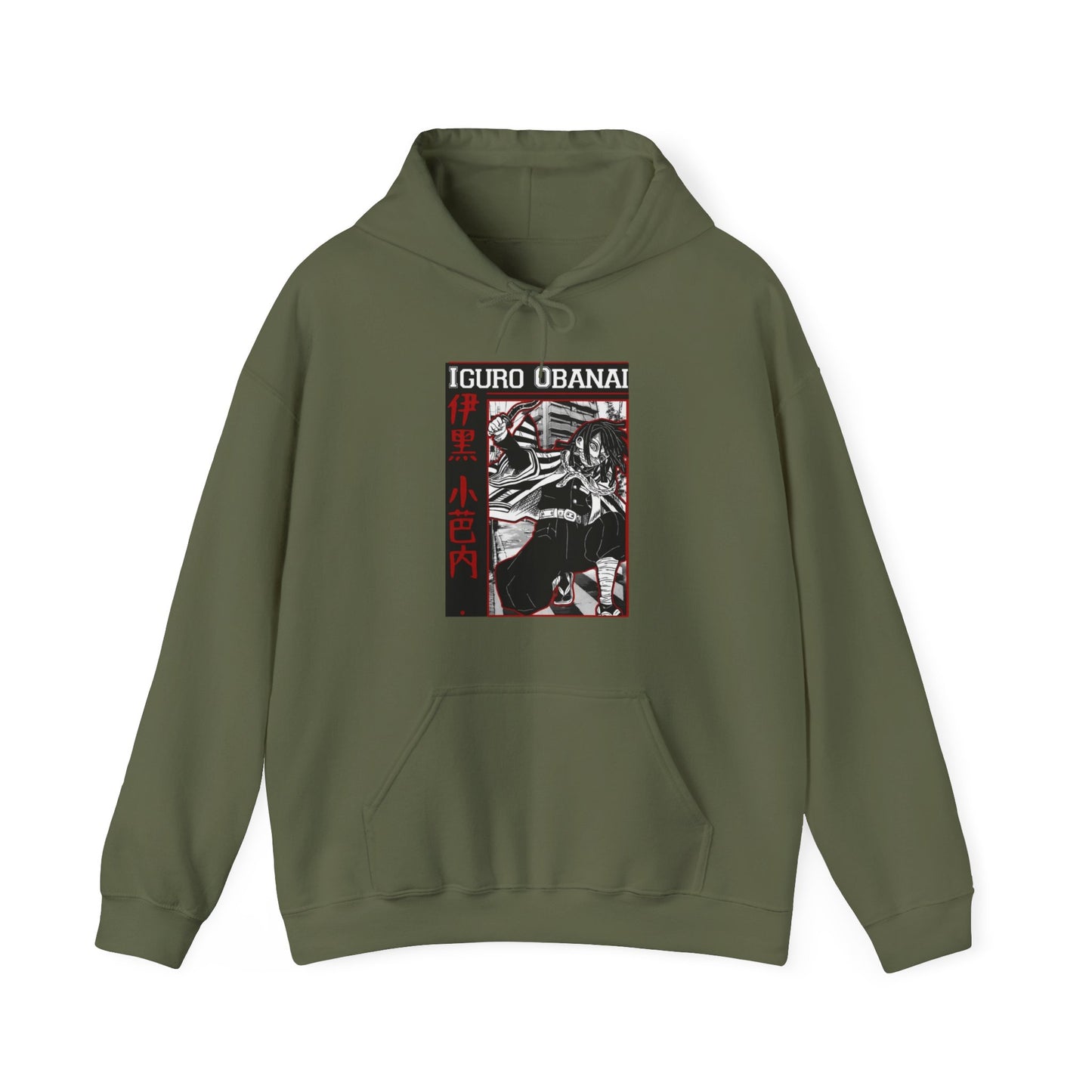 Iguro Obanai Demon Slayer Hoodie – 100% Cotton Anime Hoodie Featuring the Serpent Hashira