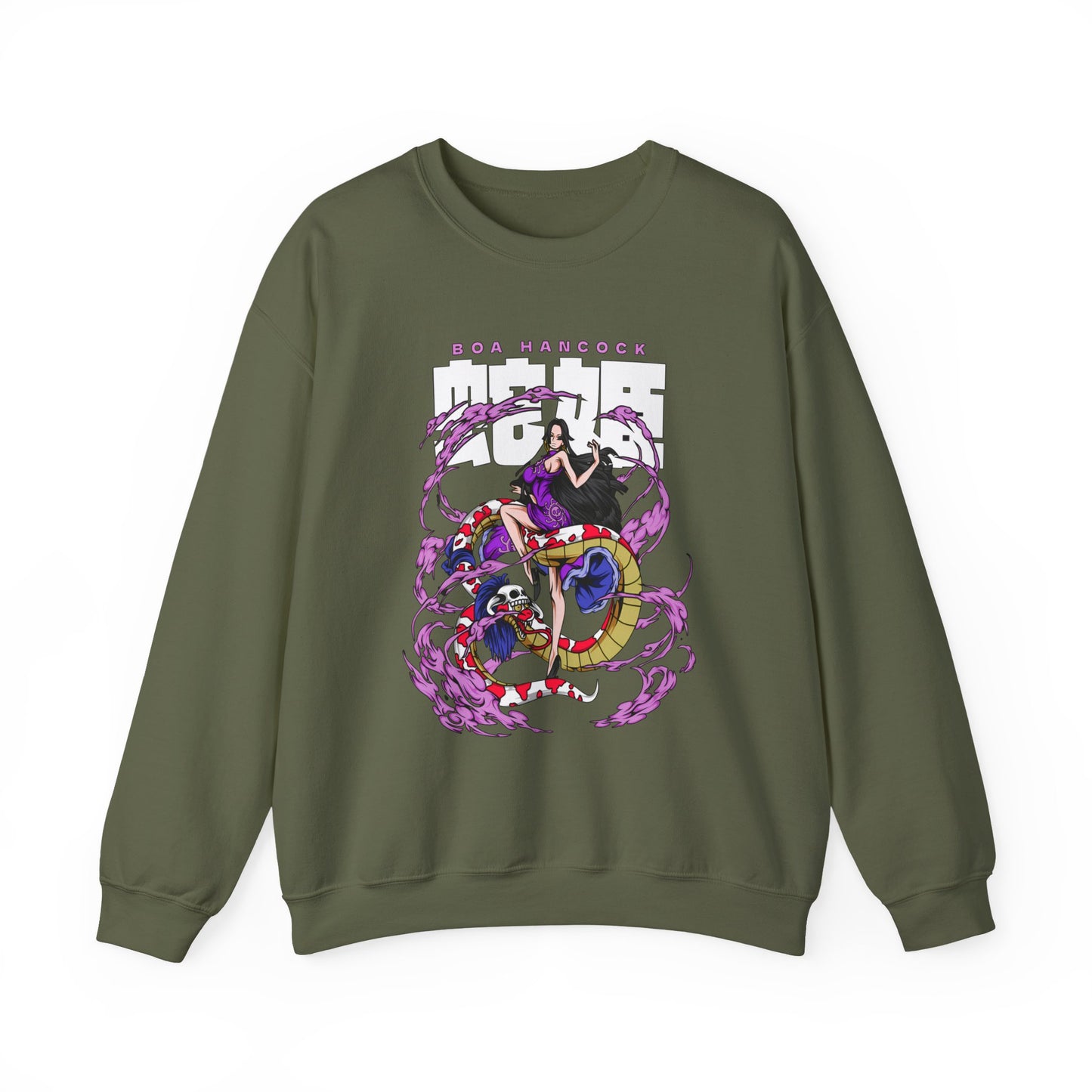 Boa Hancock Sweatshirt – 100% Cotton One Piece Anime Pullover for Fans