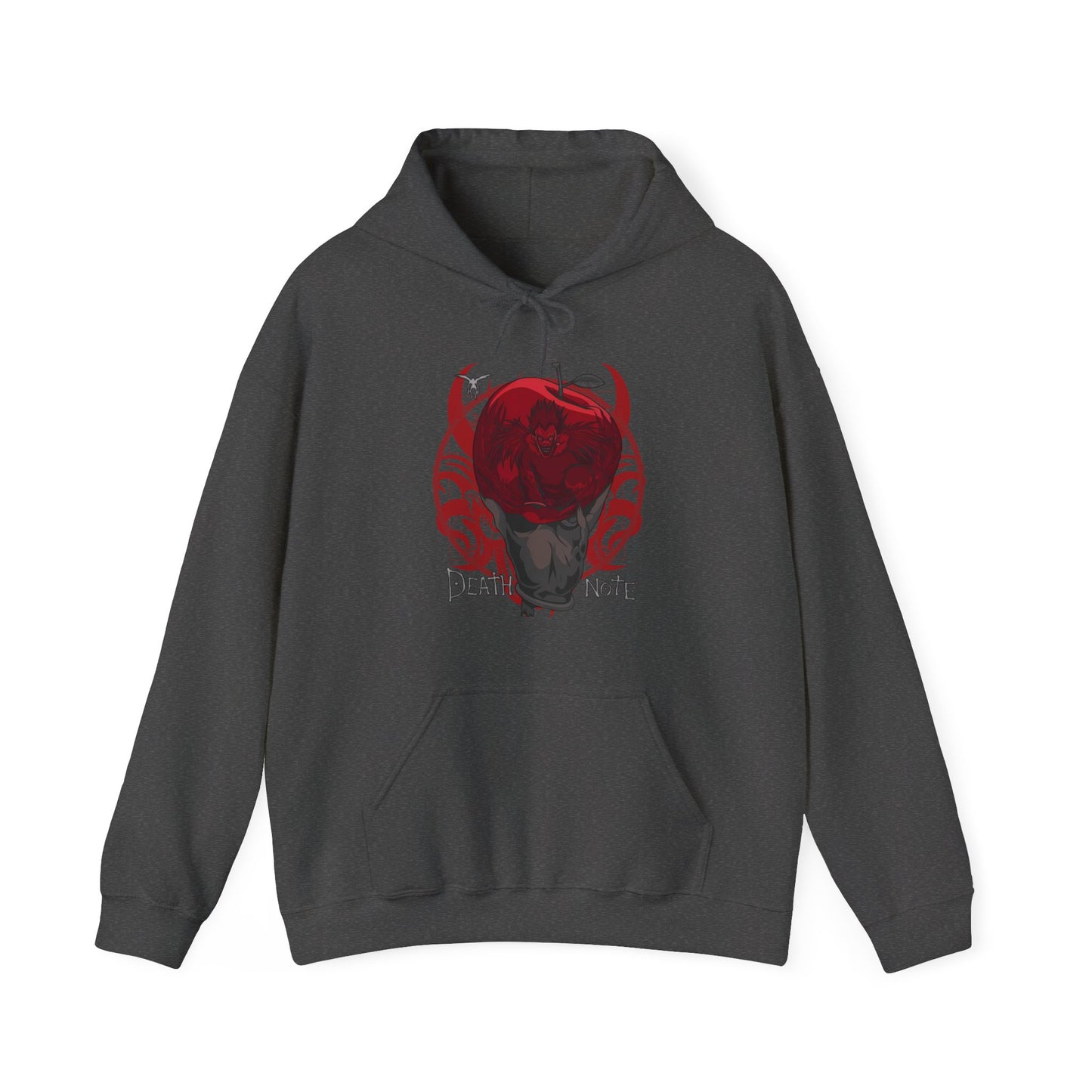 Death Note Apple Hoodie – 100% Cotton Anime Hoodie Featuring Ryuk’s Iconic Red Apple