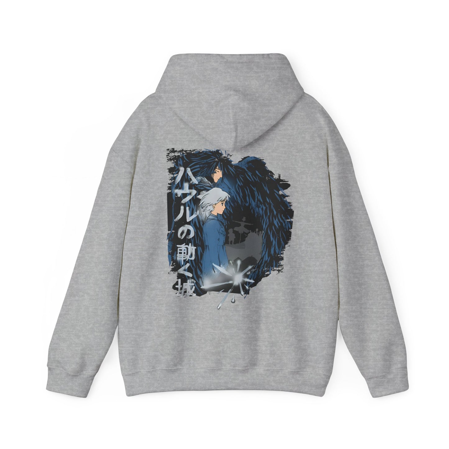 Howl & Sophie Back Print Hoodie – 100% Cotton Studio Ghibli Hoodie Inspired by Howl’s Moving Castle