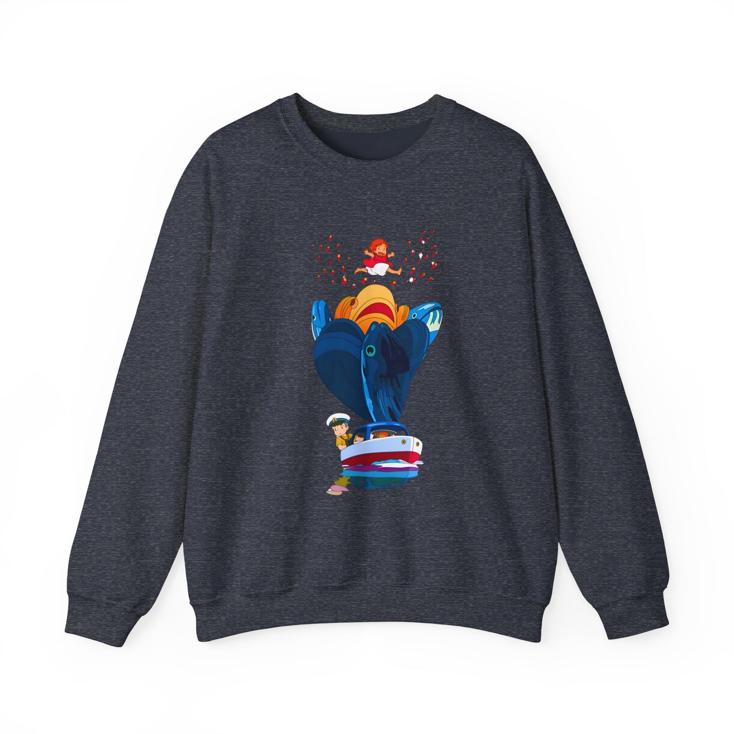 Ponyo and Sosuke Sea Dreams Sweatshirt – 100% Cotton Studio Ghibli Anime Pullover