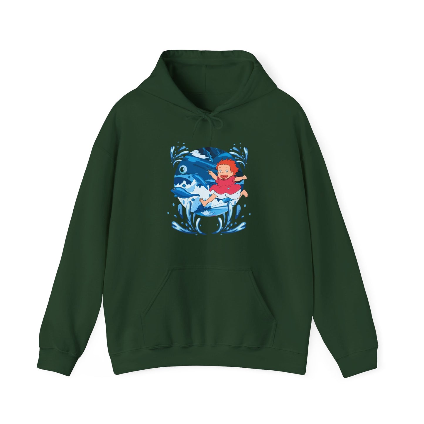 Ponyo Studio Ghibli Hoodie – 100% Cotton Anime Sweatshirt for Ghibli Fans