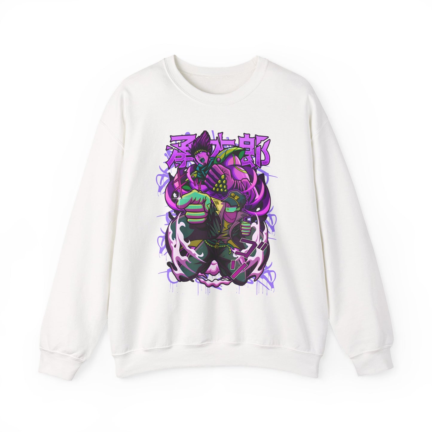 JoJo’s Bizarre Adventure Sweatshirt – 100% Cotton Anime Pullover for JoJo Fans