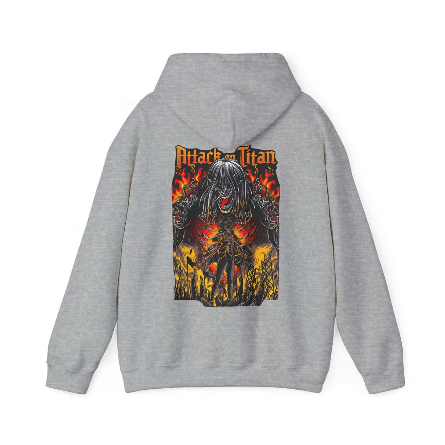 Eren Jaeger Back Print Hoodie – 100% Cotton Attack on Titan Anime Hoodie for Fans