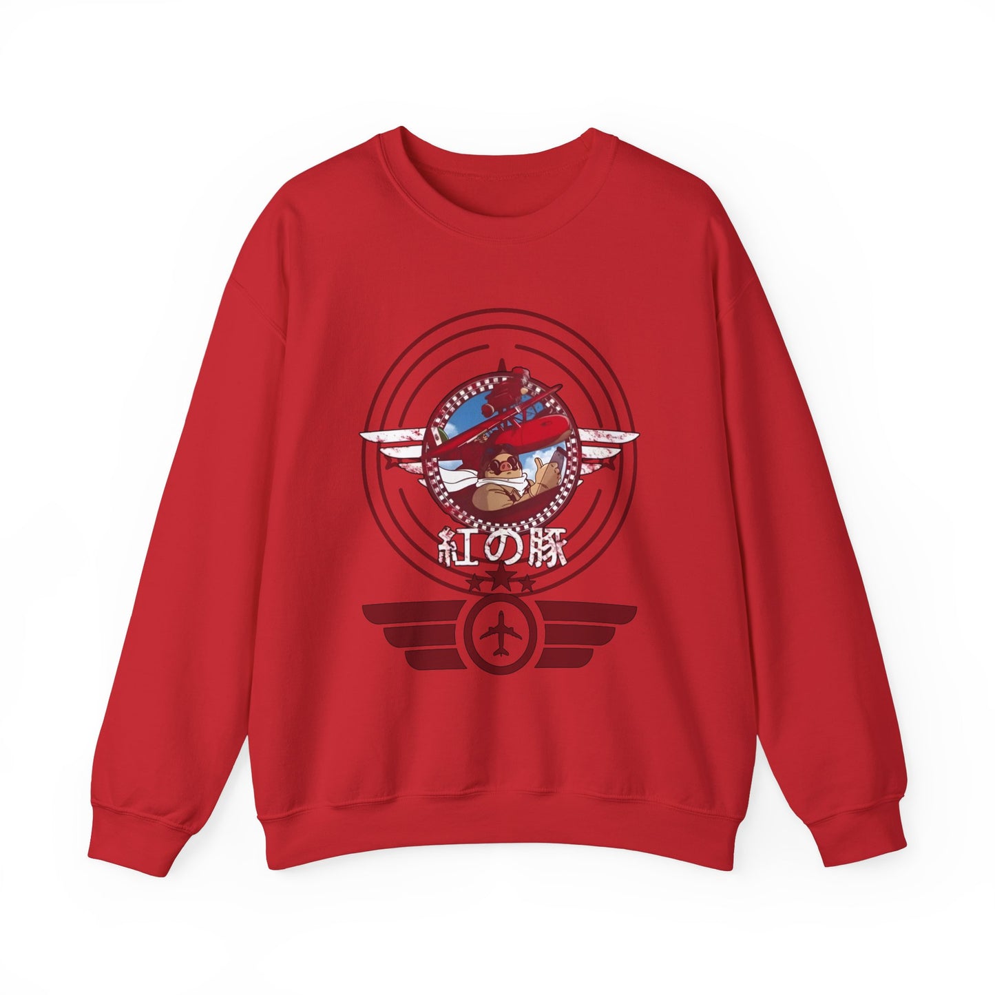 Porco Rosso Aviator Sweatshirt – 100% Cotton Studio Ghibli Pilot Anime Pullover