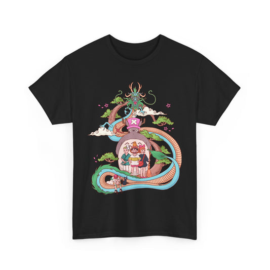 Spirited Away One Piece T-Shirt 100% Cotton | Studio Ghibli Anime Tee