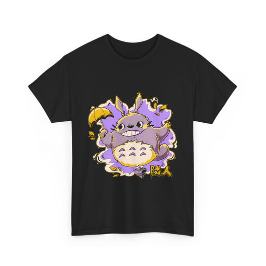 Totoro Purple Art T-Shirt 100% Cotton | Studio Ghibli Anime Tee