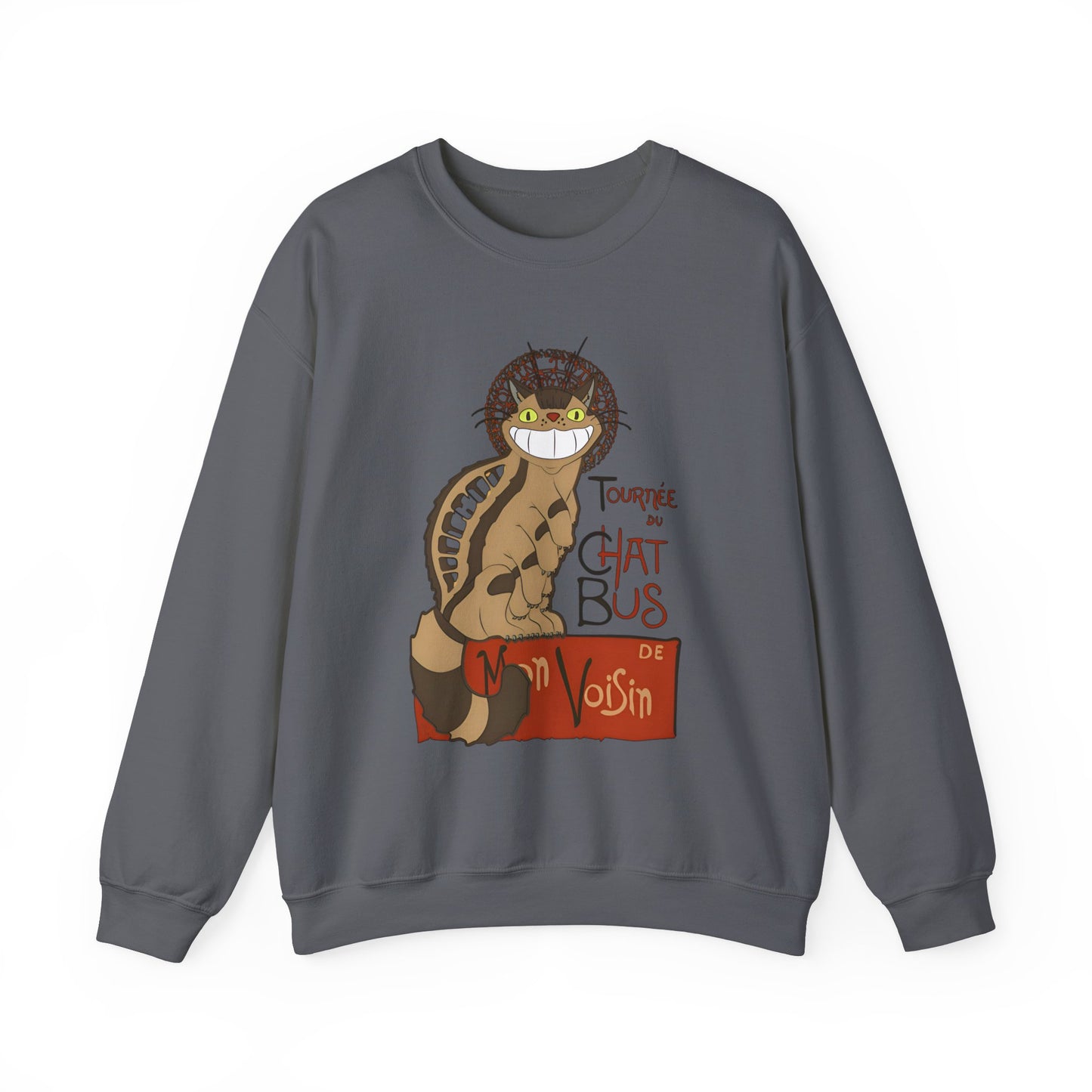 Catbus Studio Ghibli Sweatshirt – 100% Cotton My Neighbor Totoro Pullover for Anime Fans