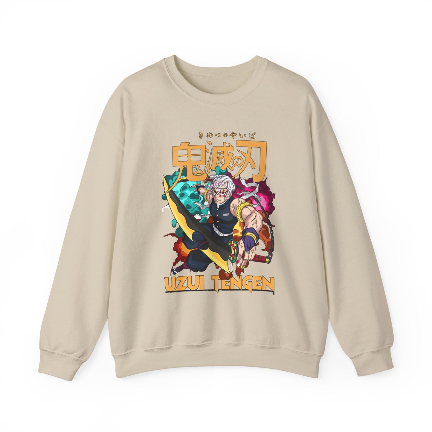 Uzui Tengen Demon Slayer Sweatshirt – 100% Cotton Anime Pullover for Stylish Kimetsu no Yaiba Fans