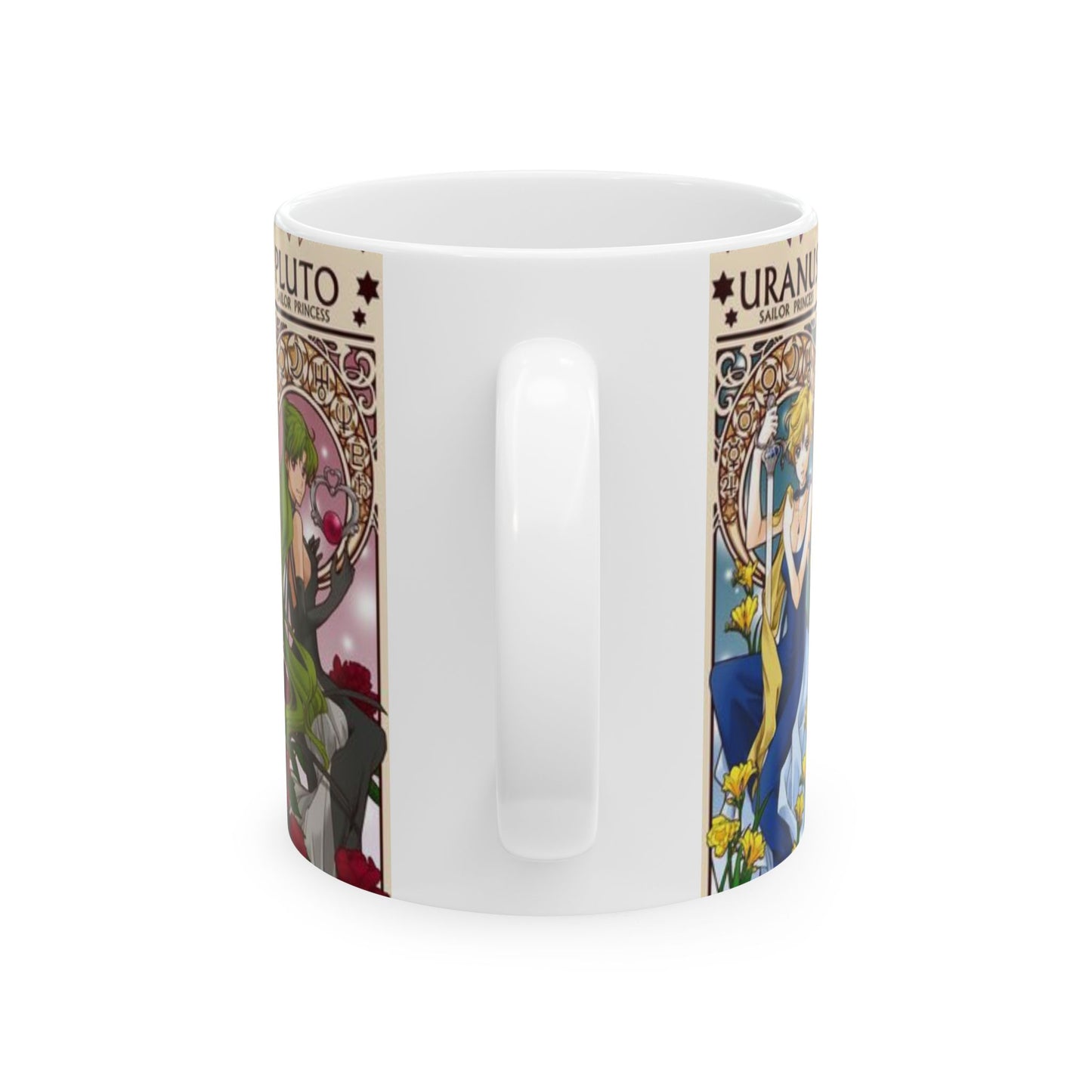 Sailor Moon Outer Guardians Mug – Uranus, Neptune, Pluto, Saturn Ceramic Cup 11oz & 15oz – Anime Magical Girl Gift